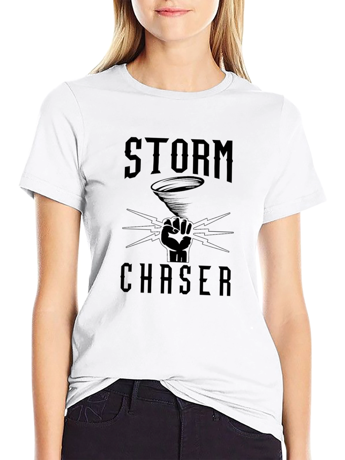 Storm Chaser Black Graphic Tee