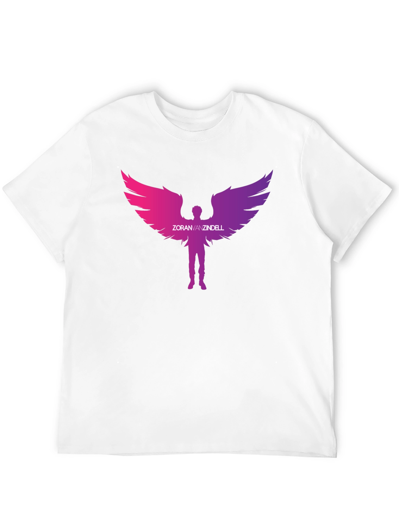 Zoran Vanzindell Angel Wings Black T-Shirt