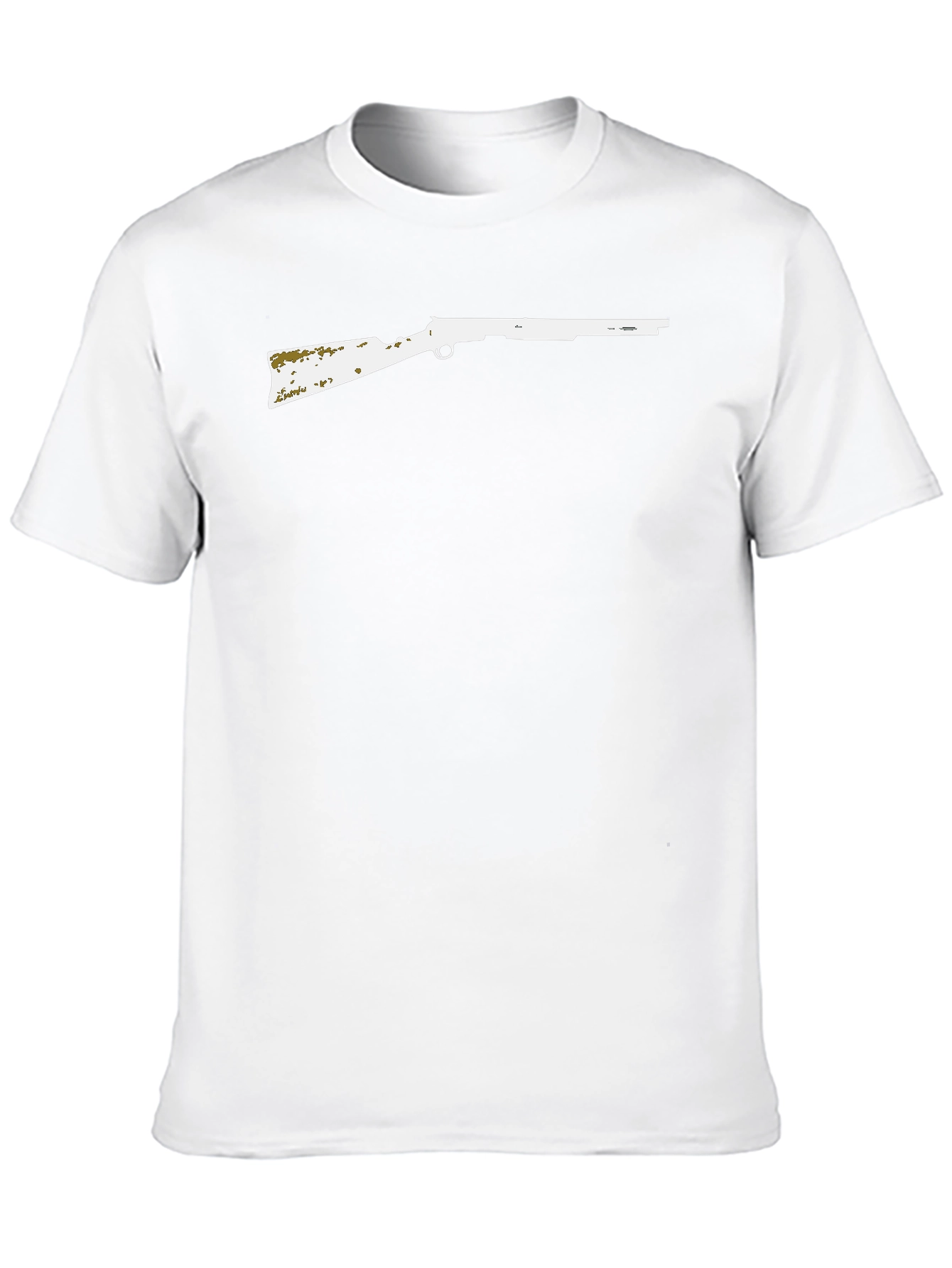 Rifle Graphic Tee - Black Crew Neck