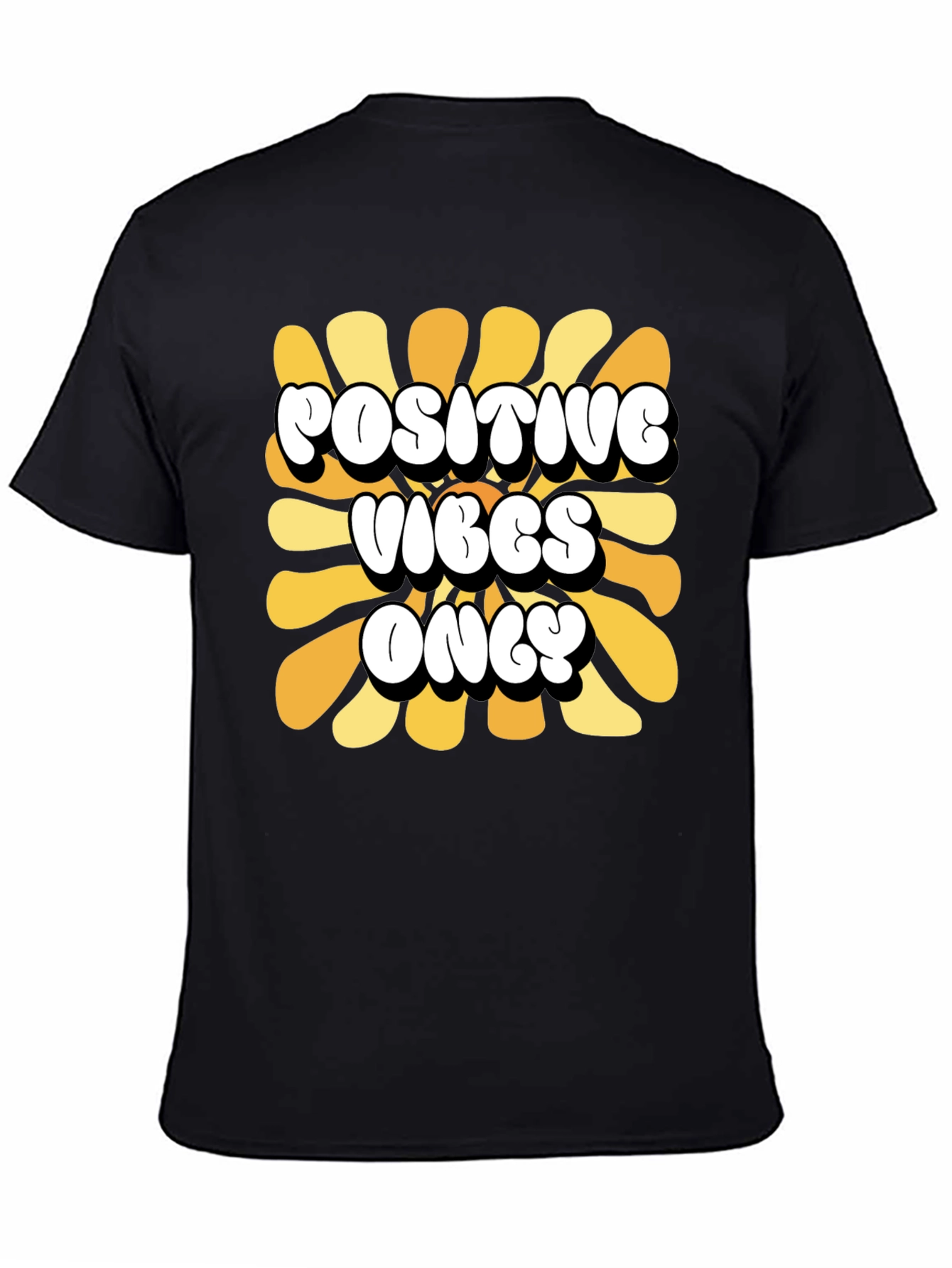 Positive Vibes Only Retro Graphic Tee