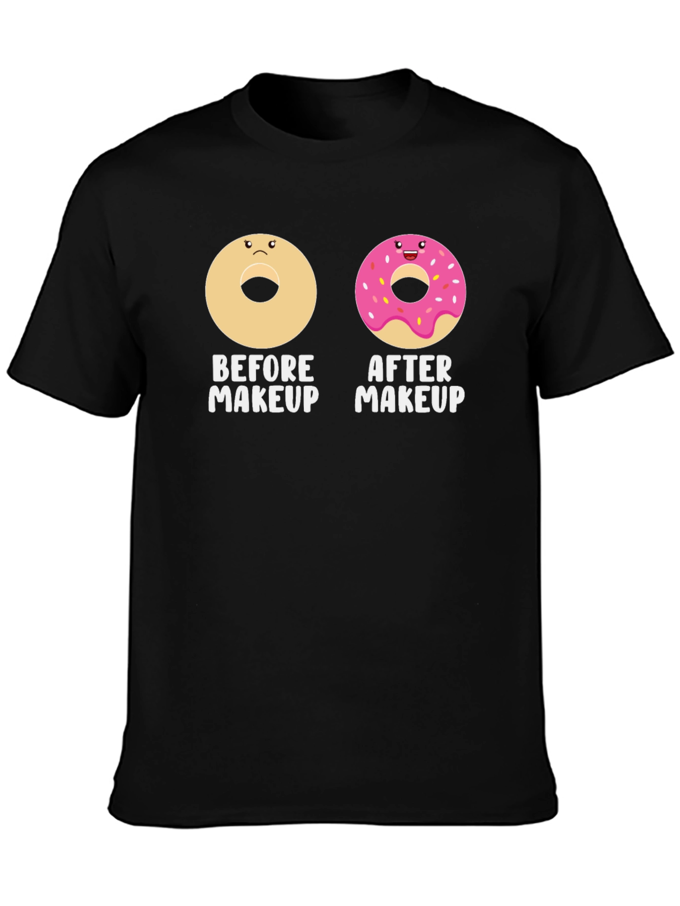 Funny Donut Makeup T-Shirt