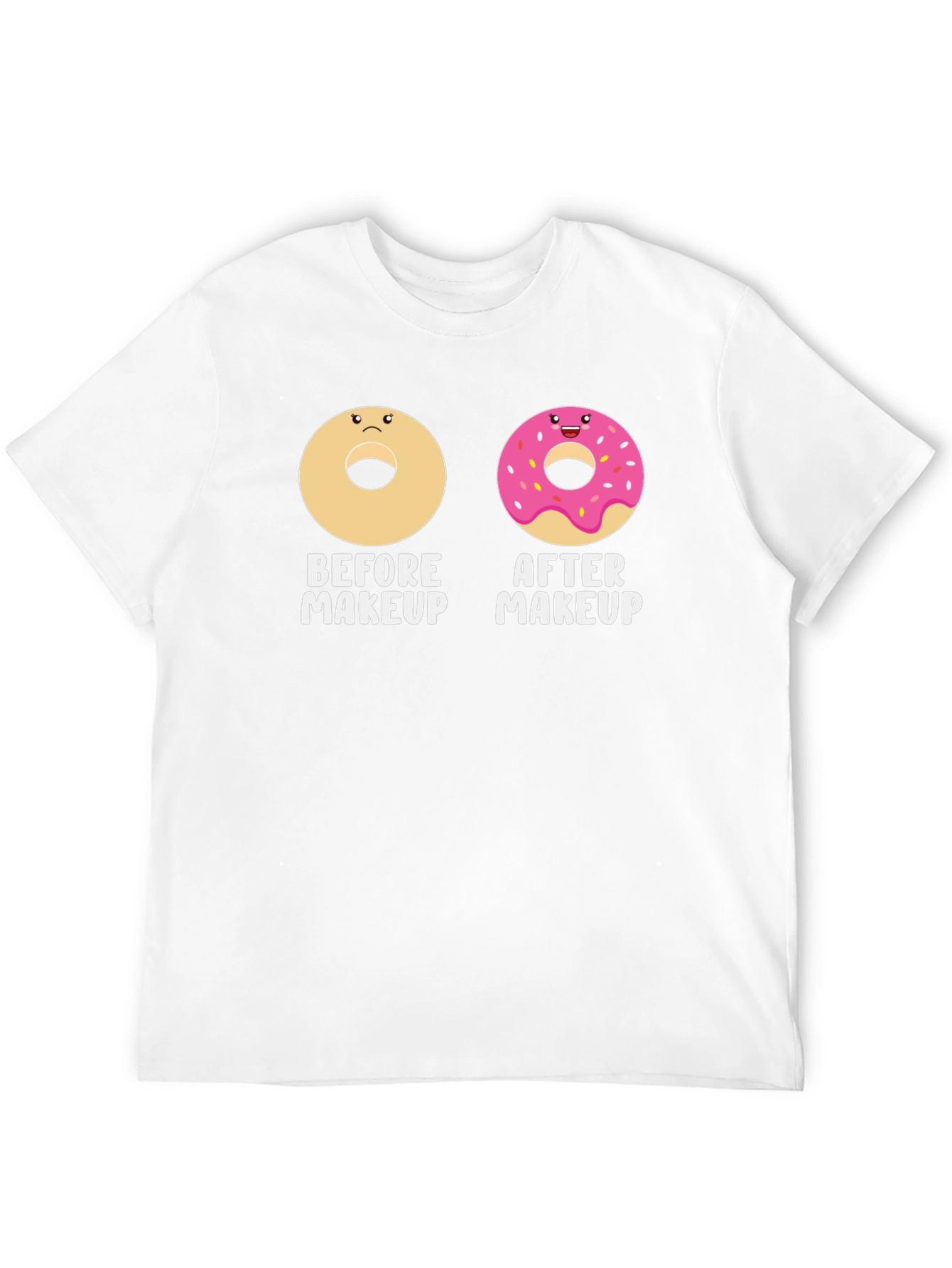 Funny Donut Makeup T-Shirt