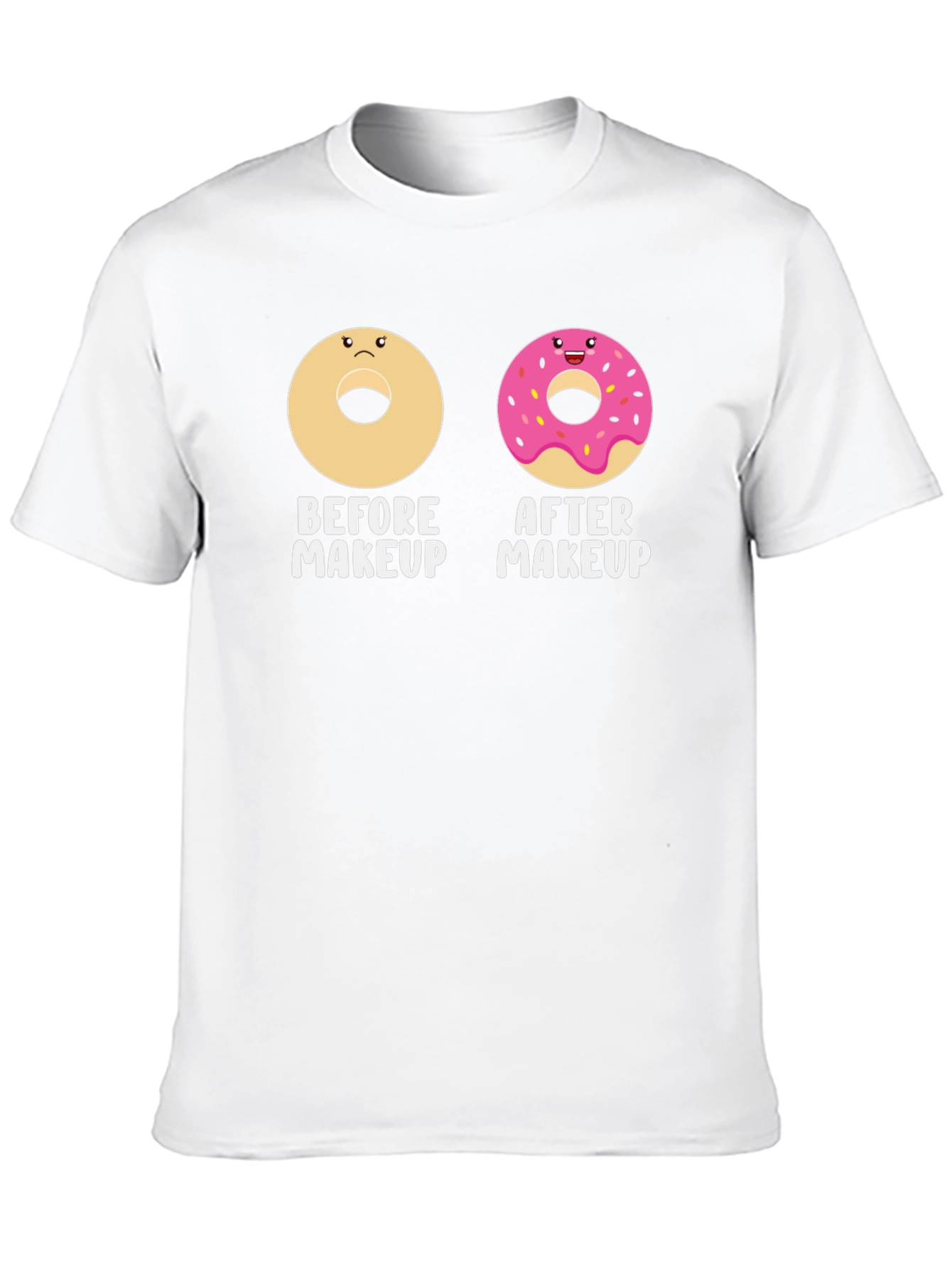 Funny Donut Makeup T-Shirt