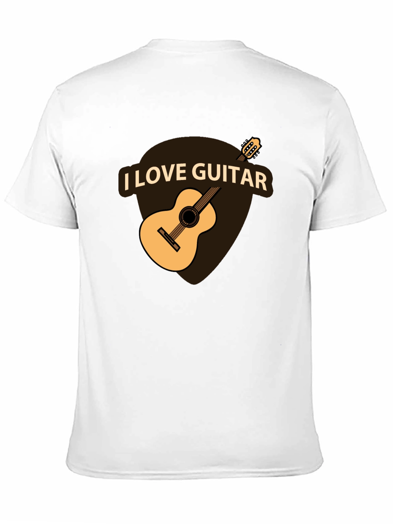 I Love Guitar Black T-Shirt - Musician Apparel