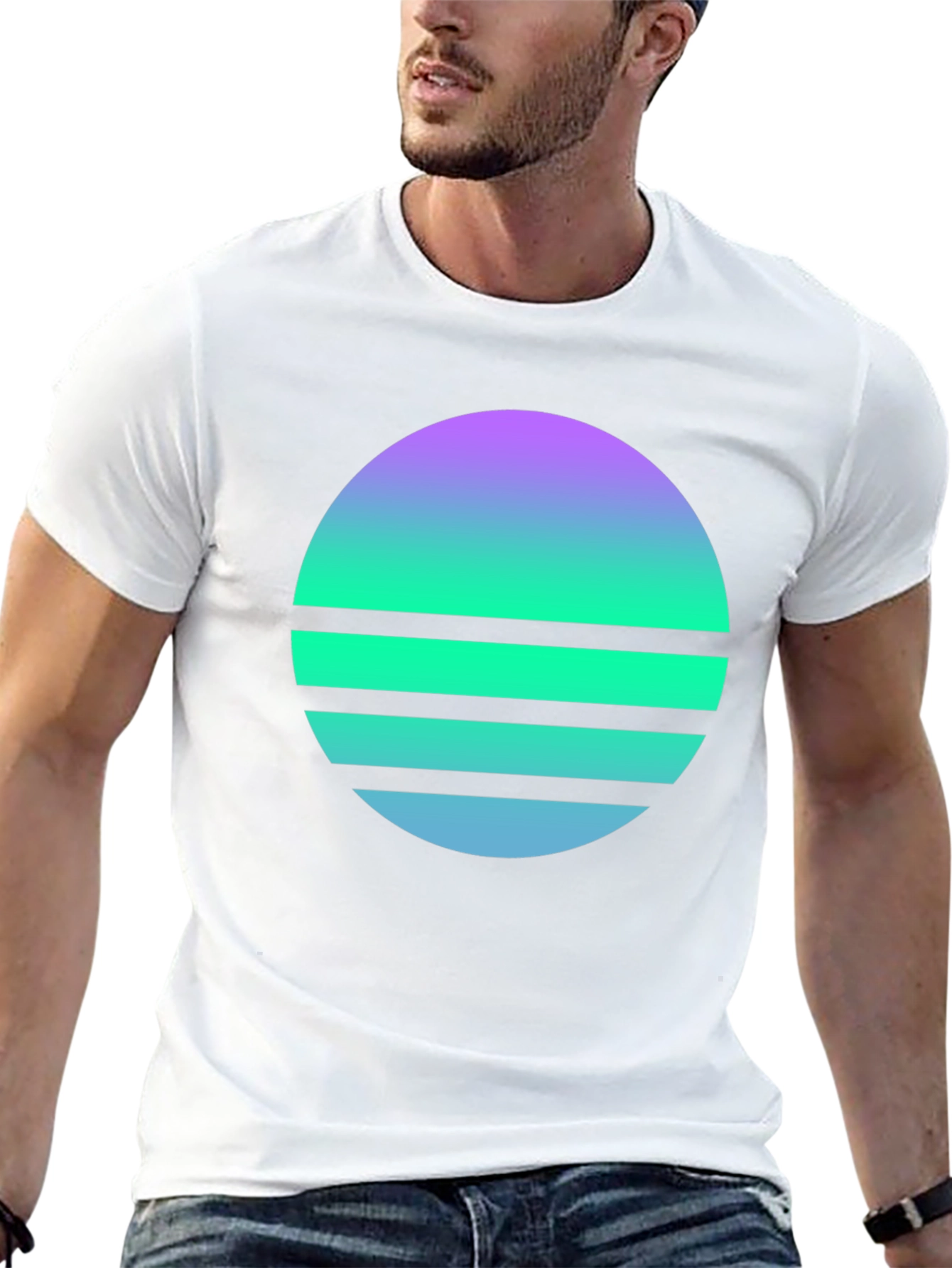 Retro Sunset Graphic Tee - Stylish Comfort