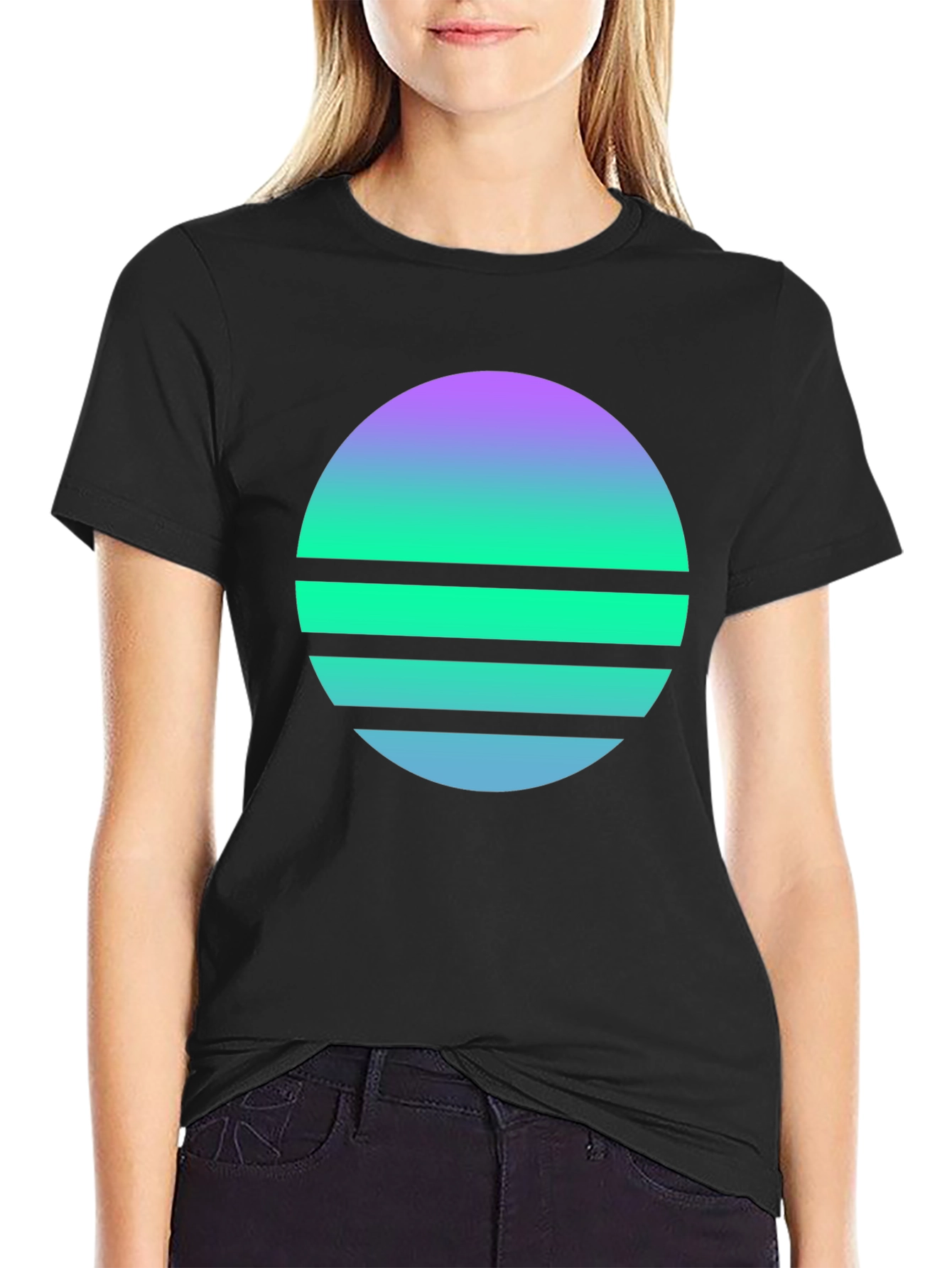 Retro Sunset Graphic Tee - Stylish Comfort