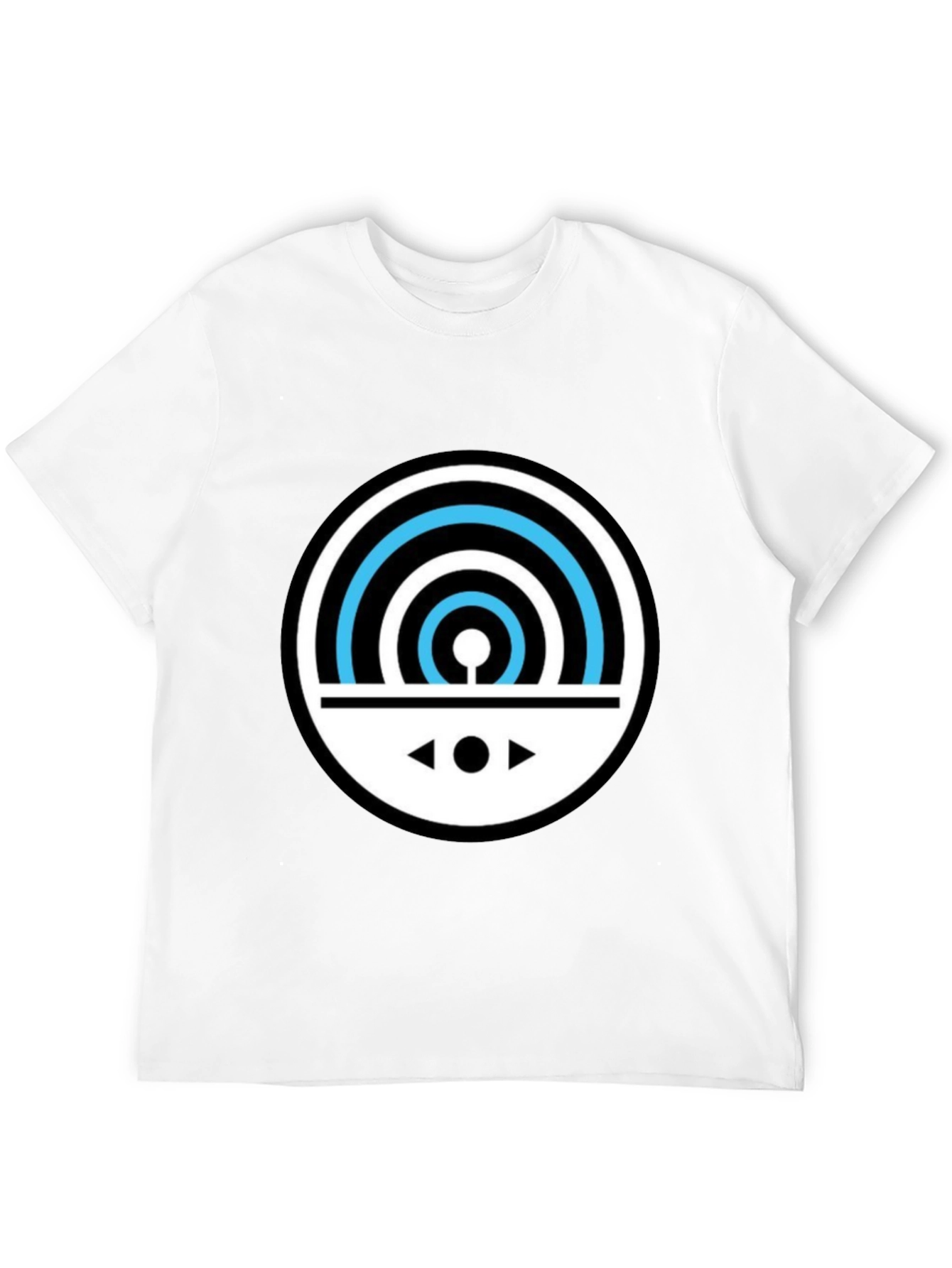 Graphic Black T-Shirt - Circular Design Modern Style