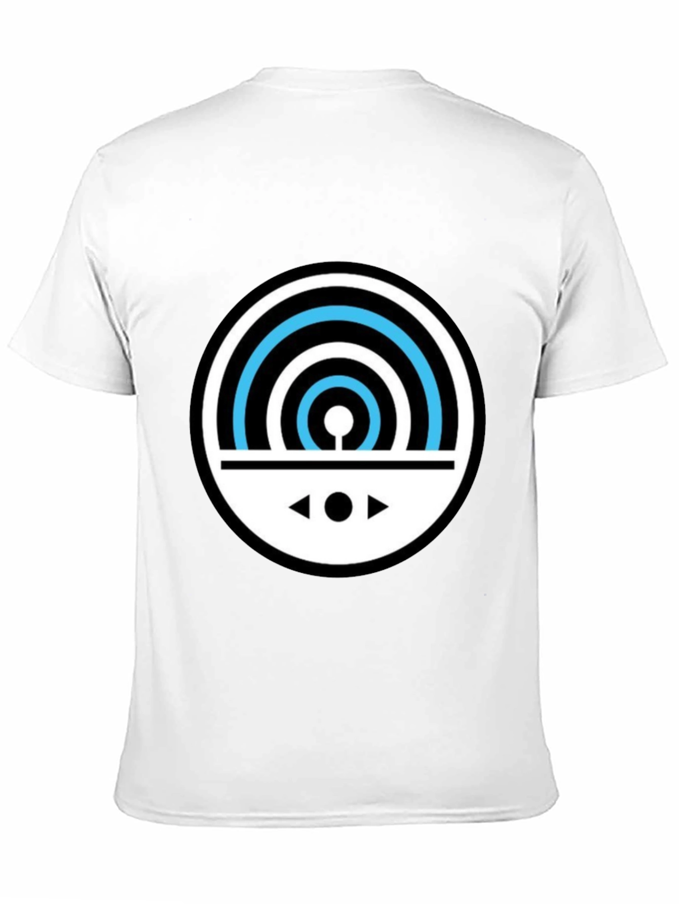 Graphic Black T-Shirt - Circular Design Modern Style