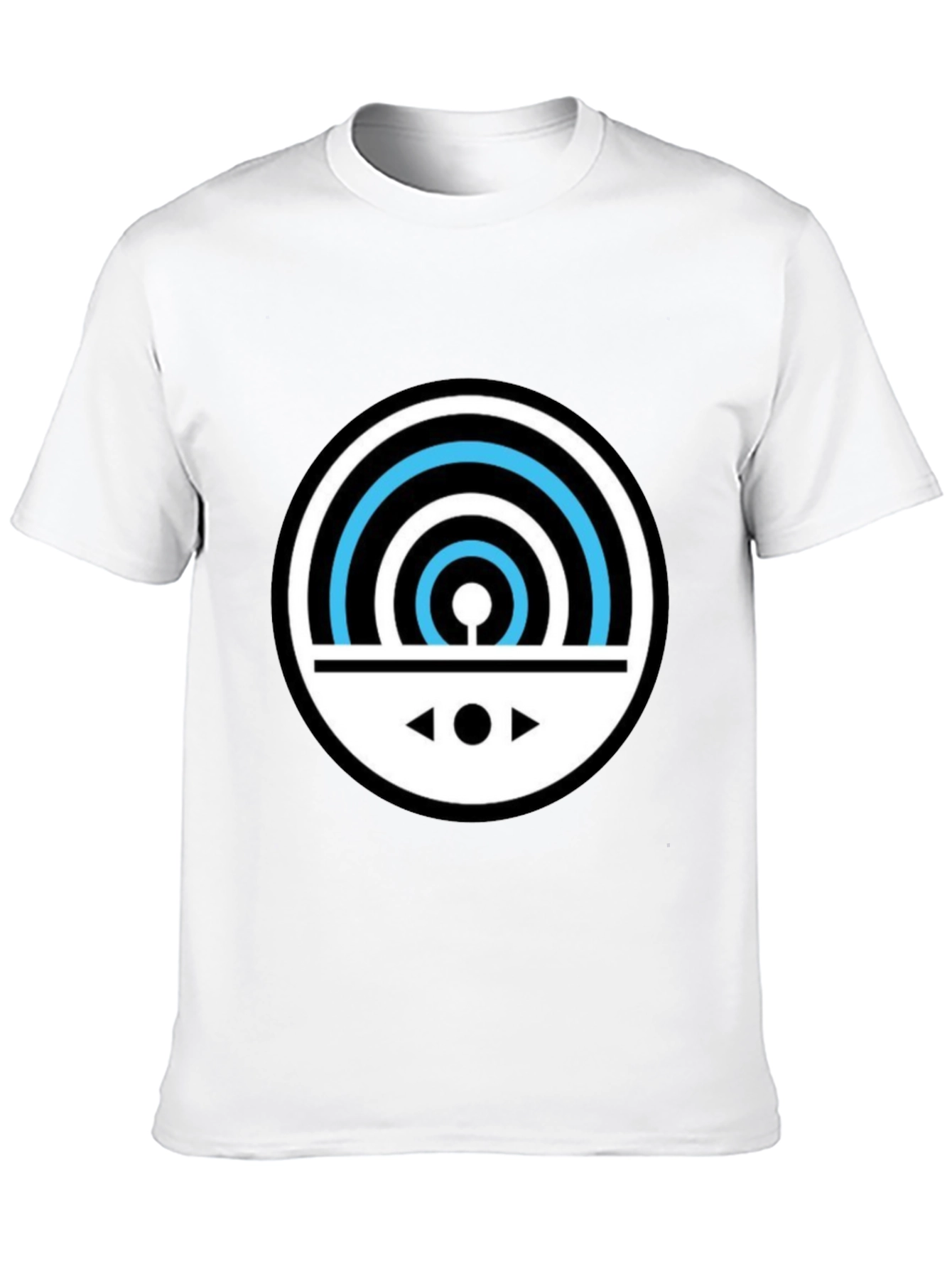 Graphic Black T-Shirt - Circular Design Modern Style