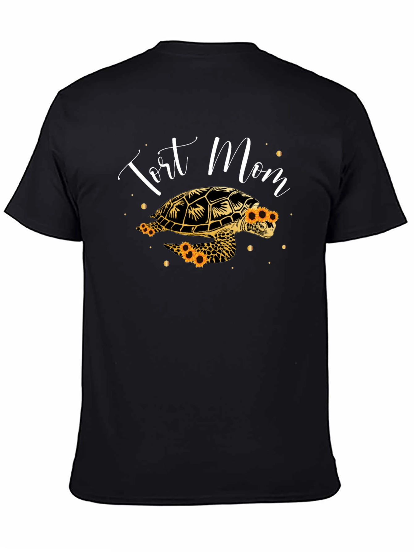 Tort Mom Sunflower Turtle Graphic Tee