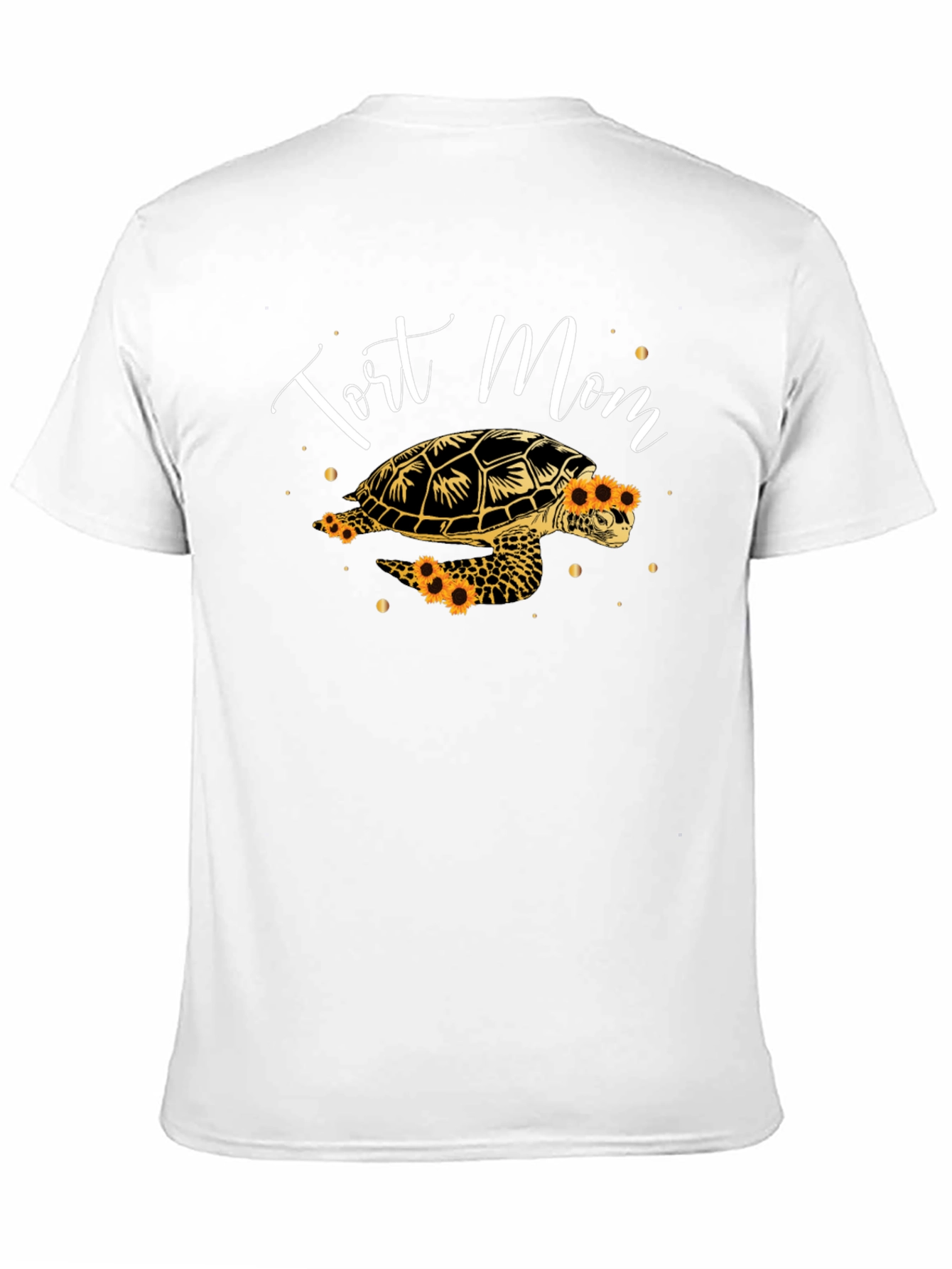 Tort Mom Sunflower Turtle Graphic Tee