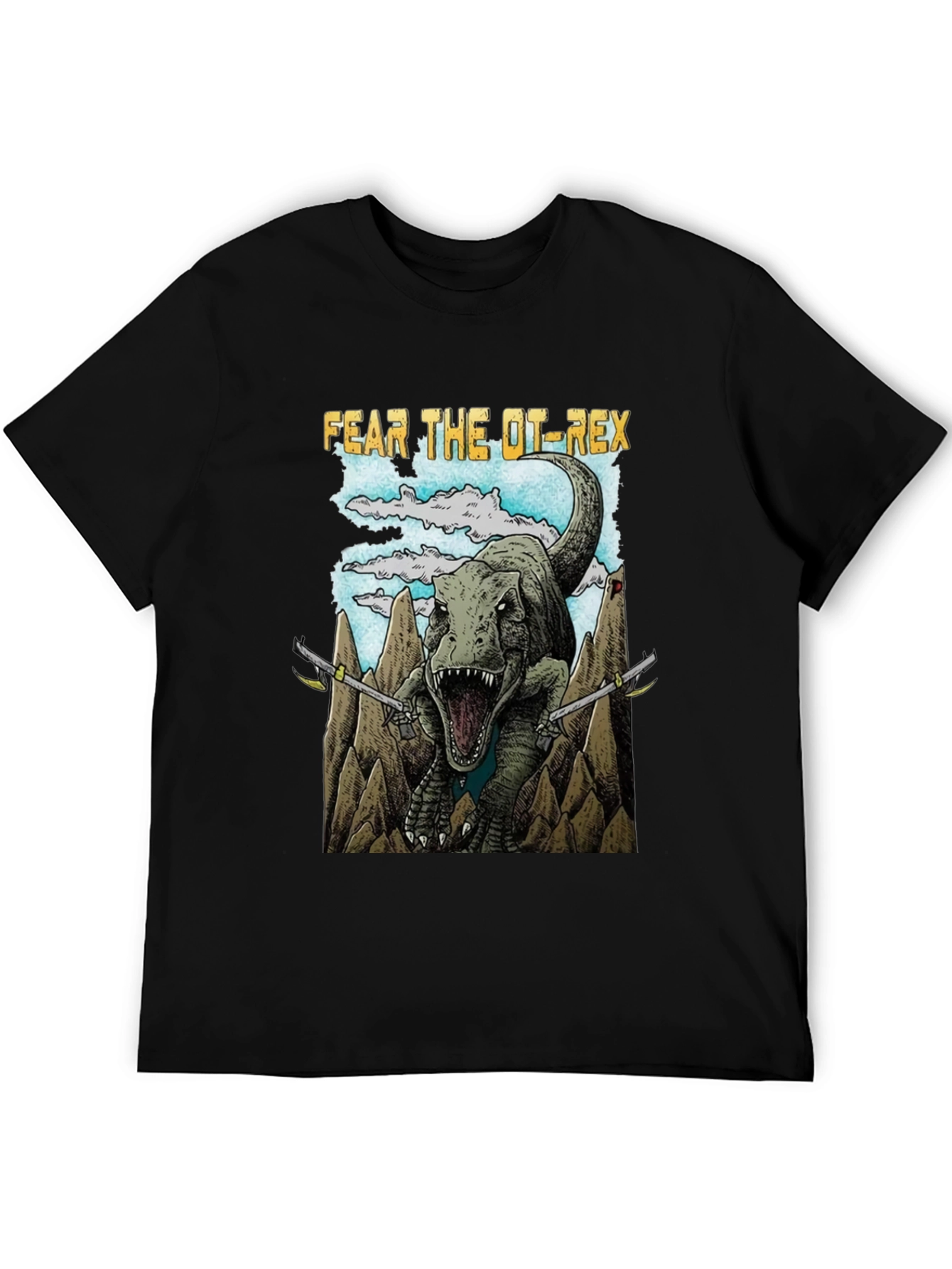 Fear The OT-Rex Dinosaur Graphic T-Shirt