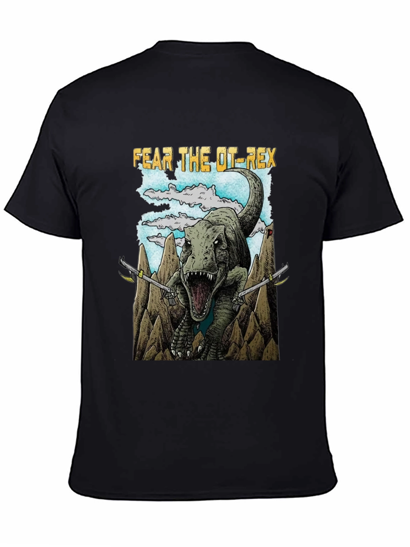 Fear The OT-Rex Dinosaur Graphic T-Shirt