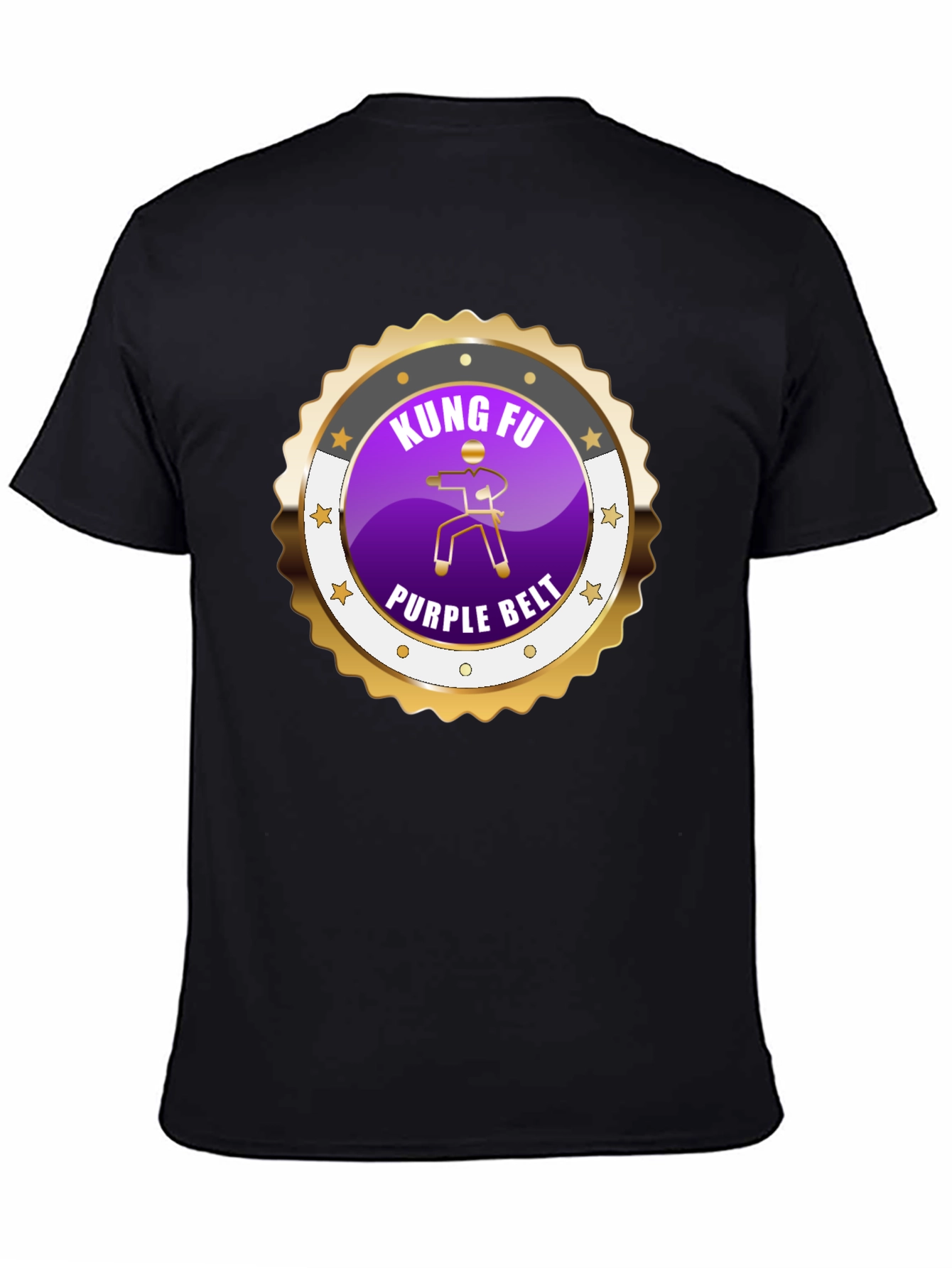 Kung Fu Purple Belt Martial Arts Graphic Tee