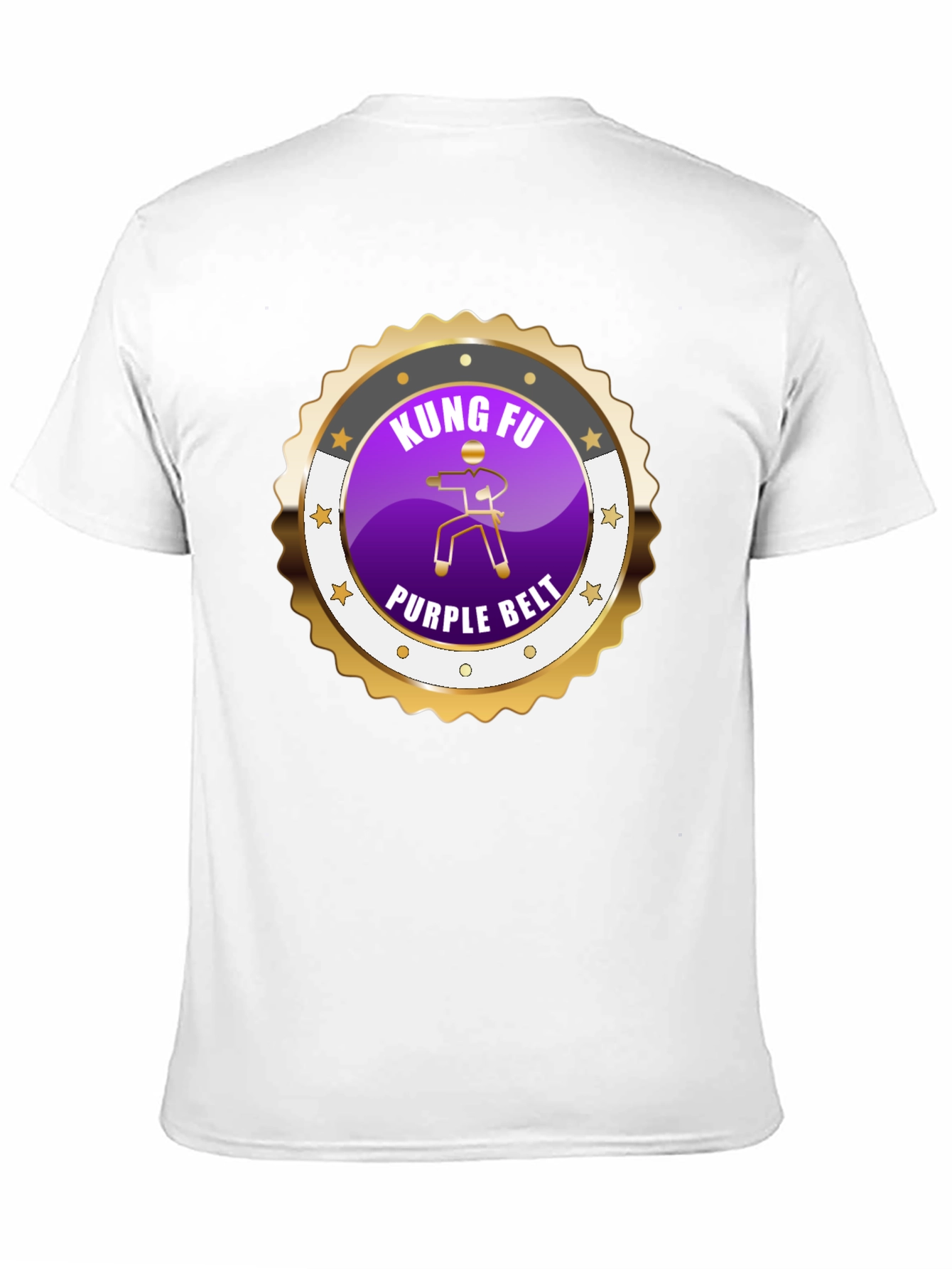 Kung Fu Purple Belt Martial Arts Graphic Tee