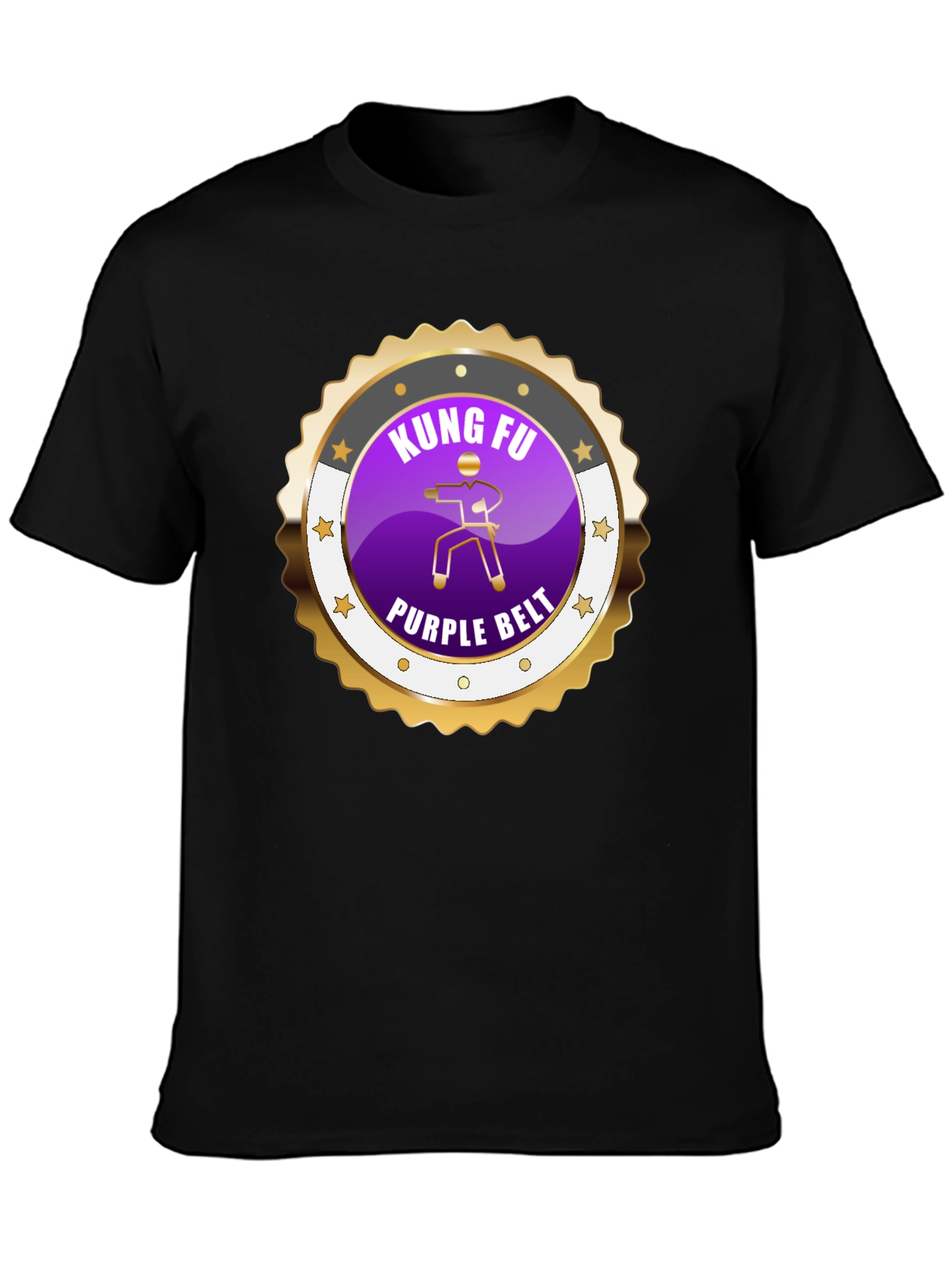 Kung Fu Purple Belt Martial Arts Graphic Tee