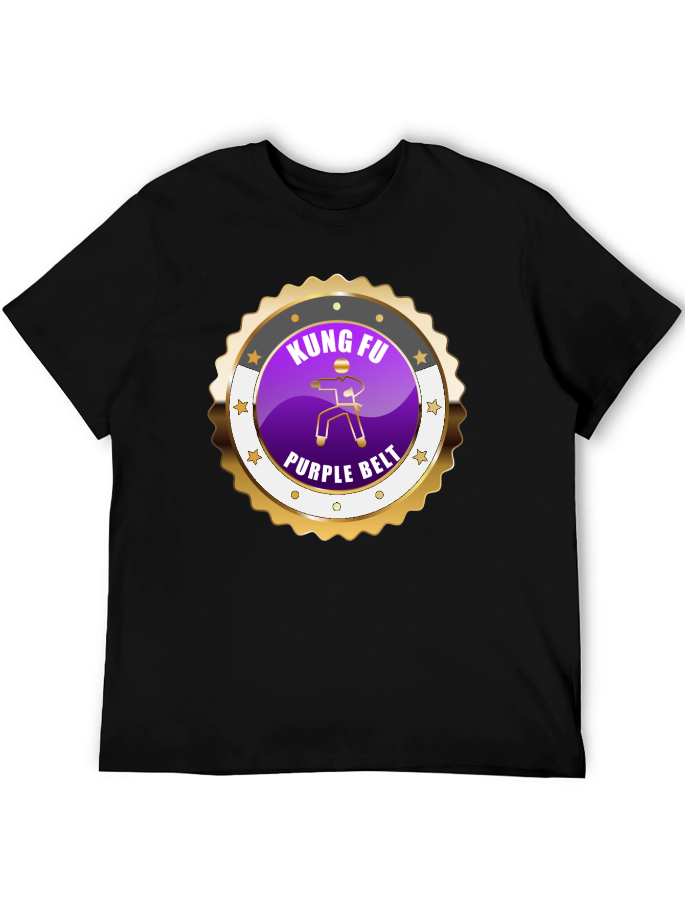 Kung Fu Purple Belt Martial Arts Graphic Tee