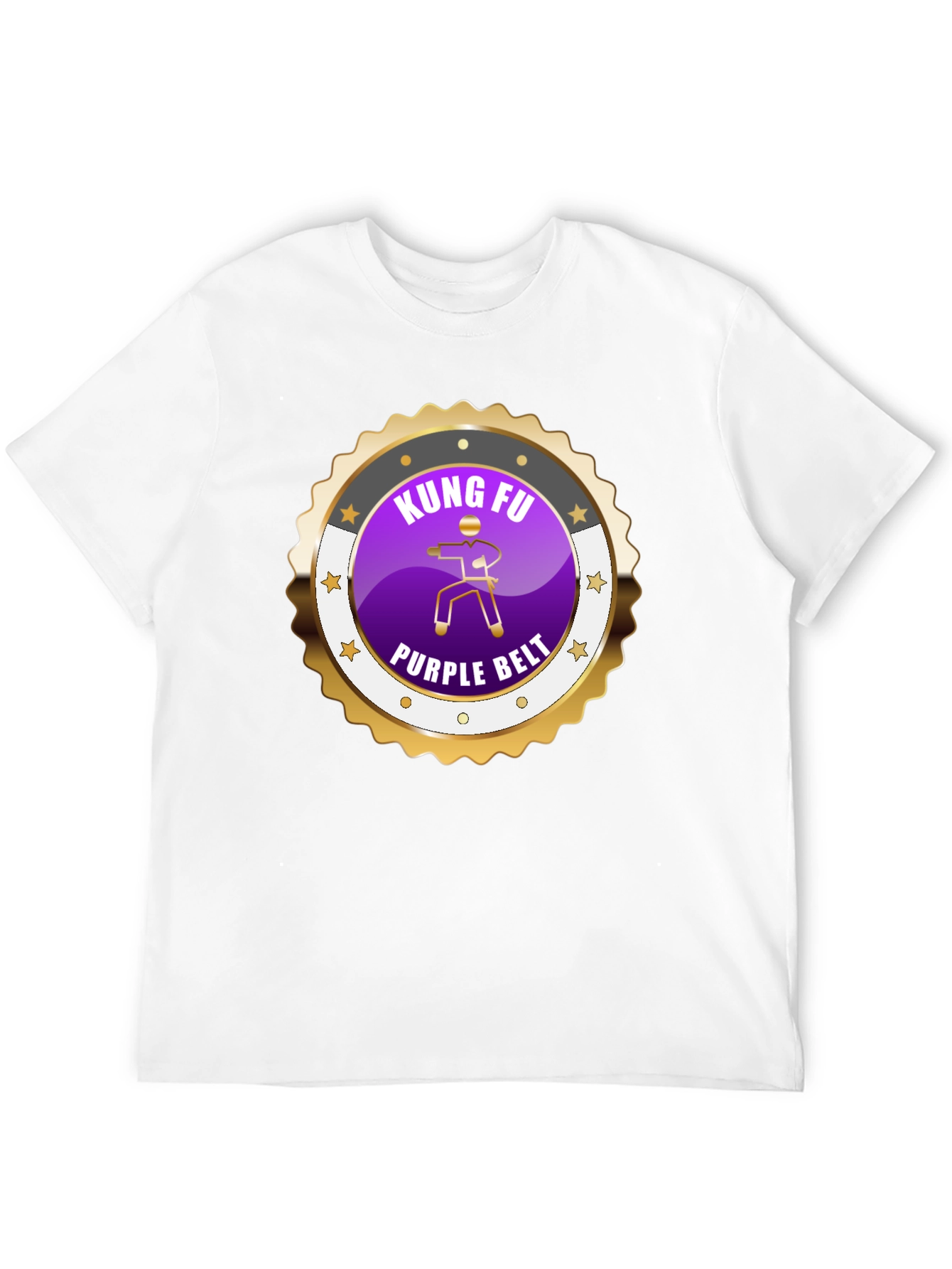 Kung Fu Purple Belt Martial Arts Graphic Tee