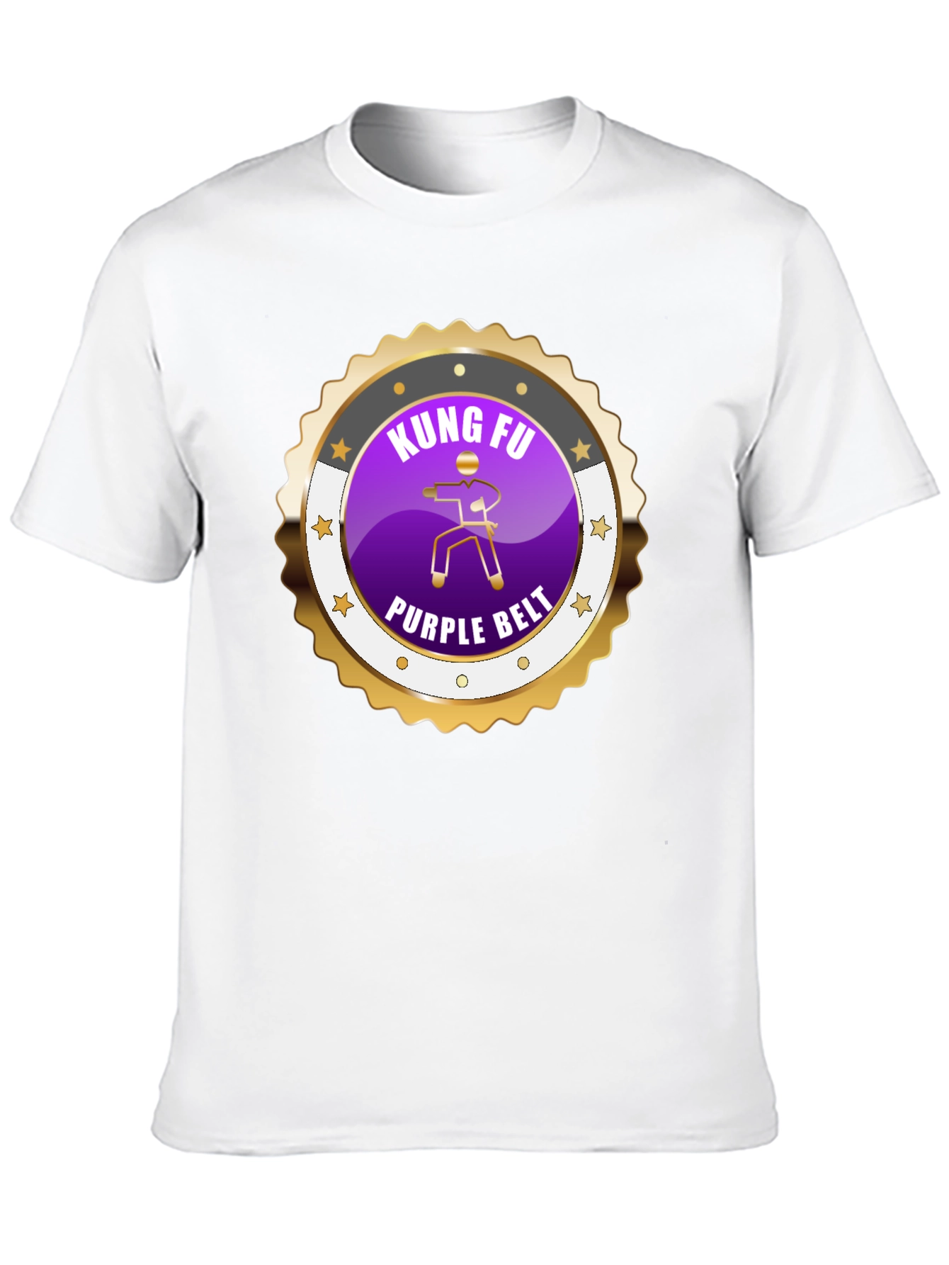 Kung Fu Purple Belt Martial Arts Graphic Tee
