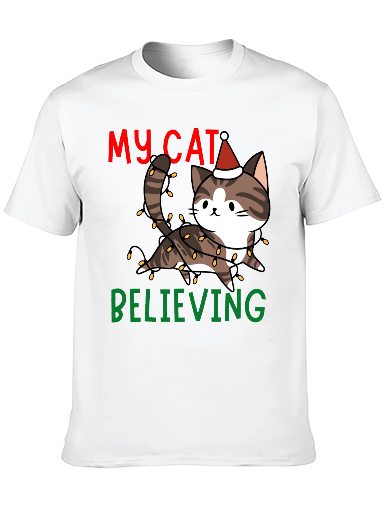 My Cat Believing Christmas T-Shirt