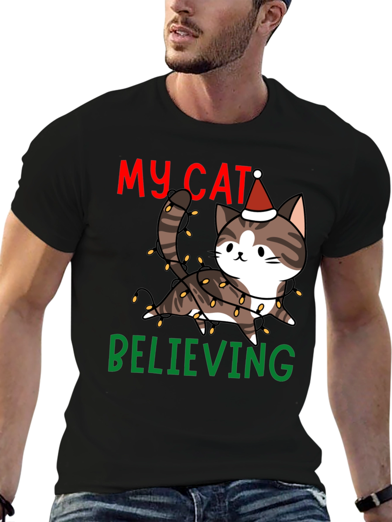 My Cat Believing Christmas T-Shirt