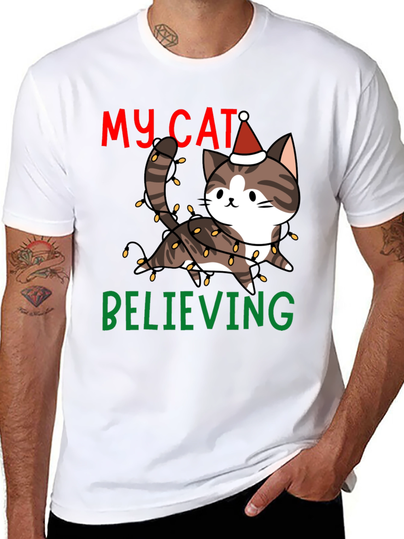 My Cat Believing Christmas T-Shirt