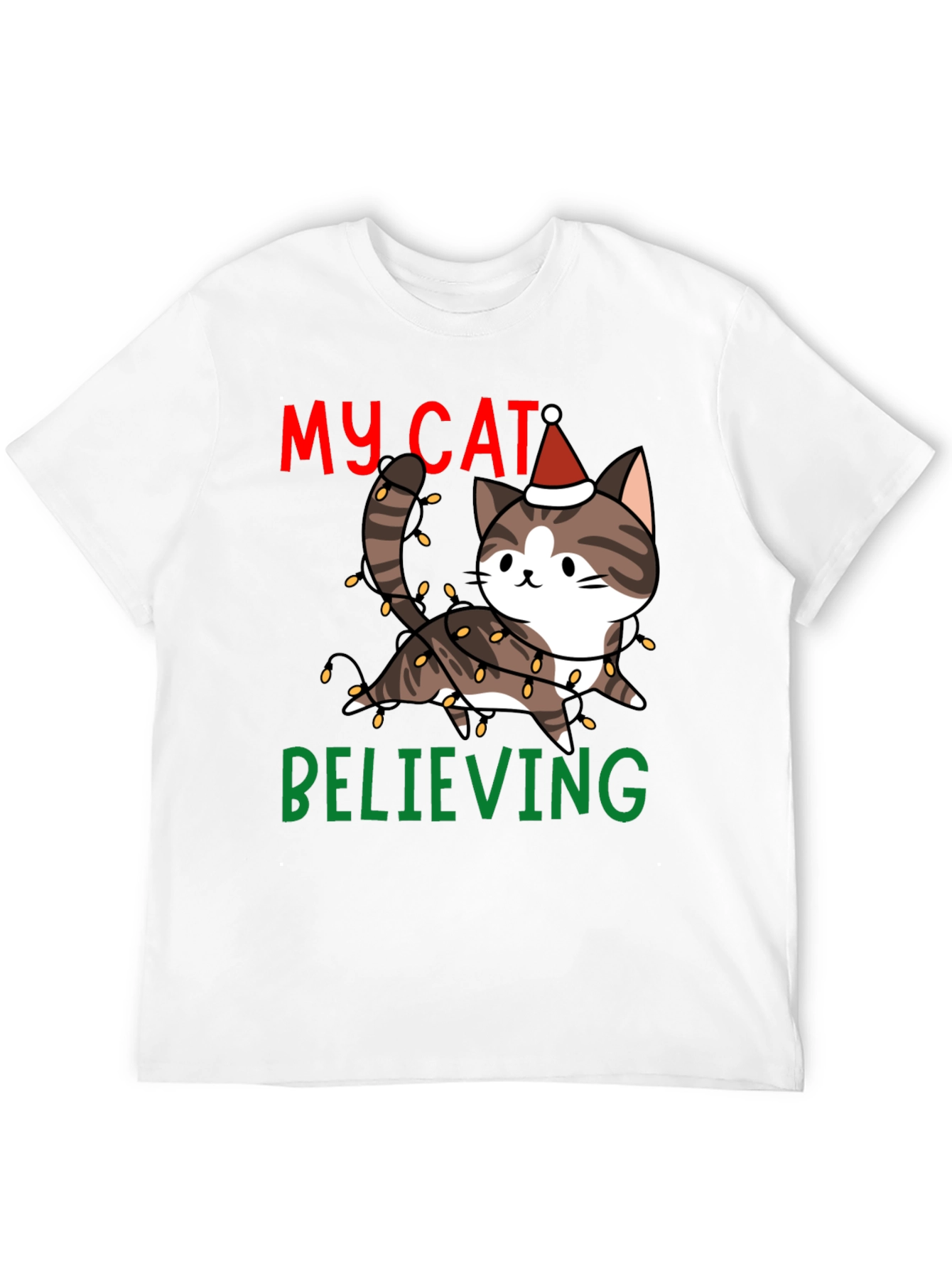 My Cat Believing Christmas T-Shirt