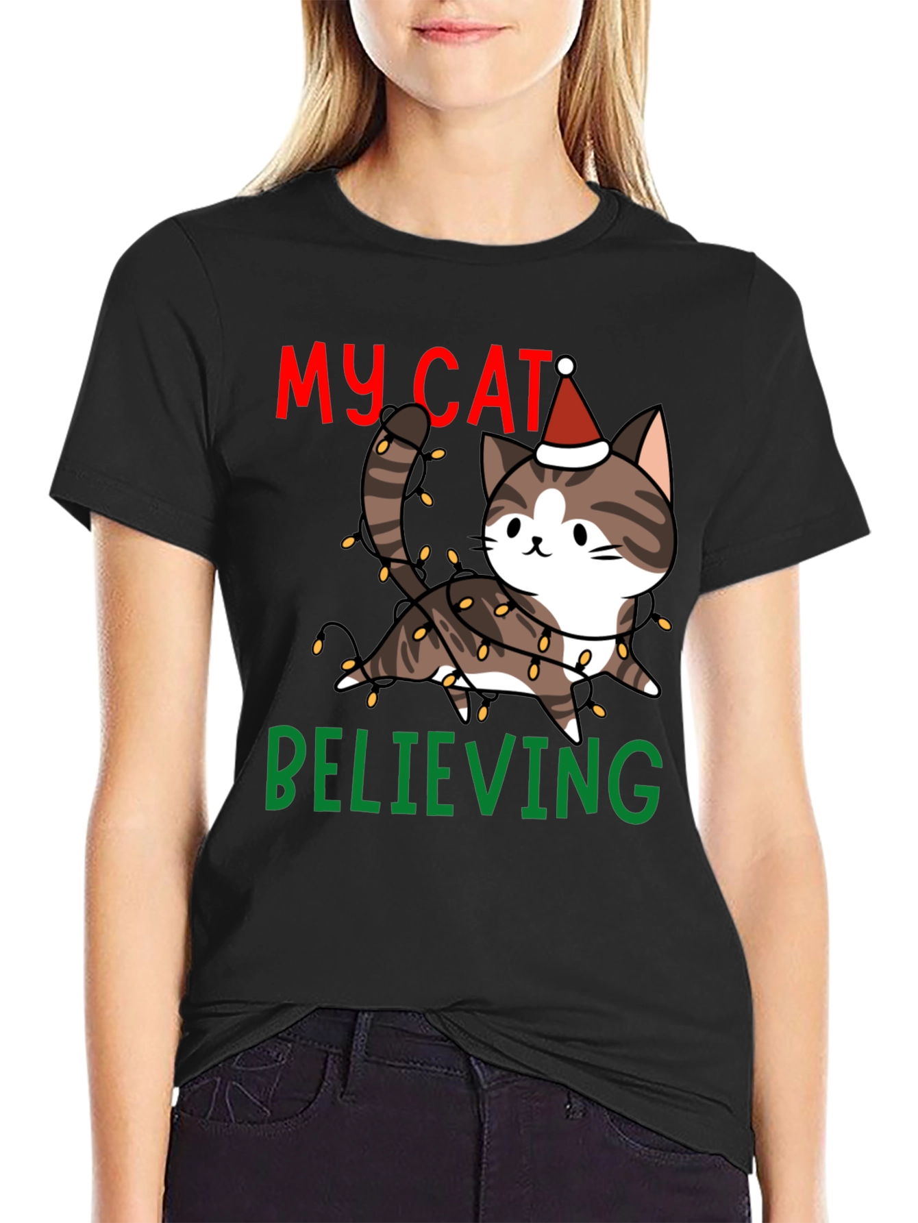 My Cat Believing Christmas T-Shirt