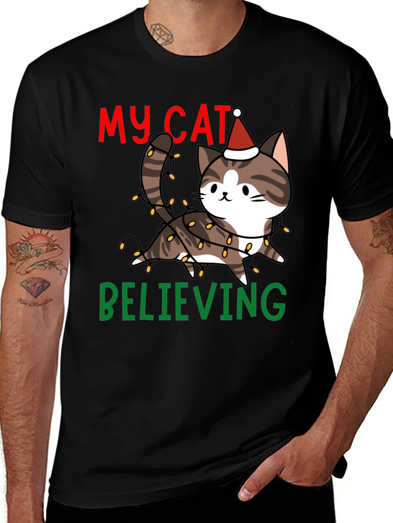 My Cat Believing Christmas T-Shirt