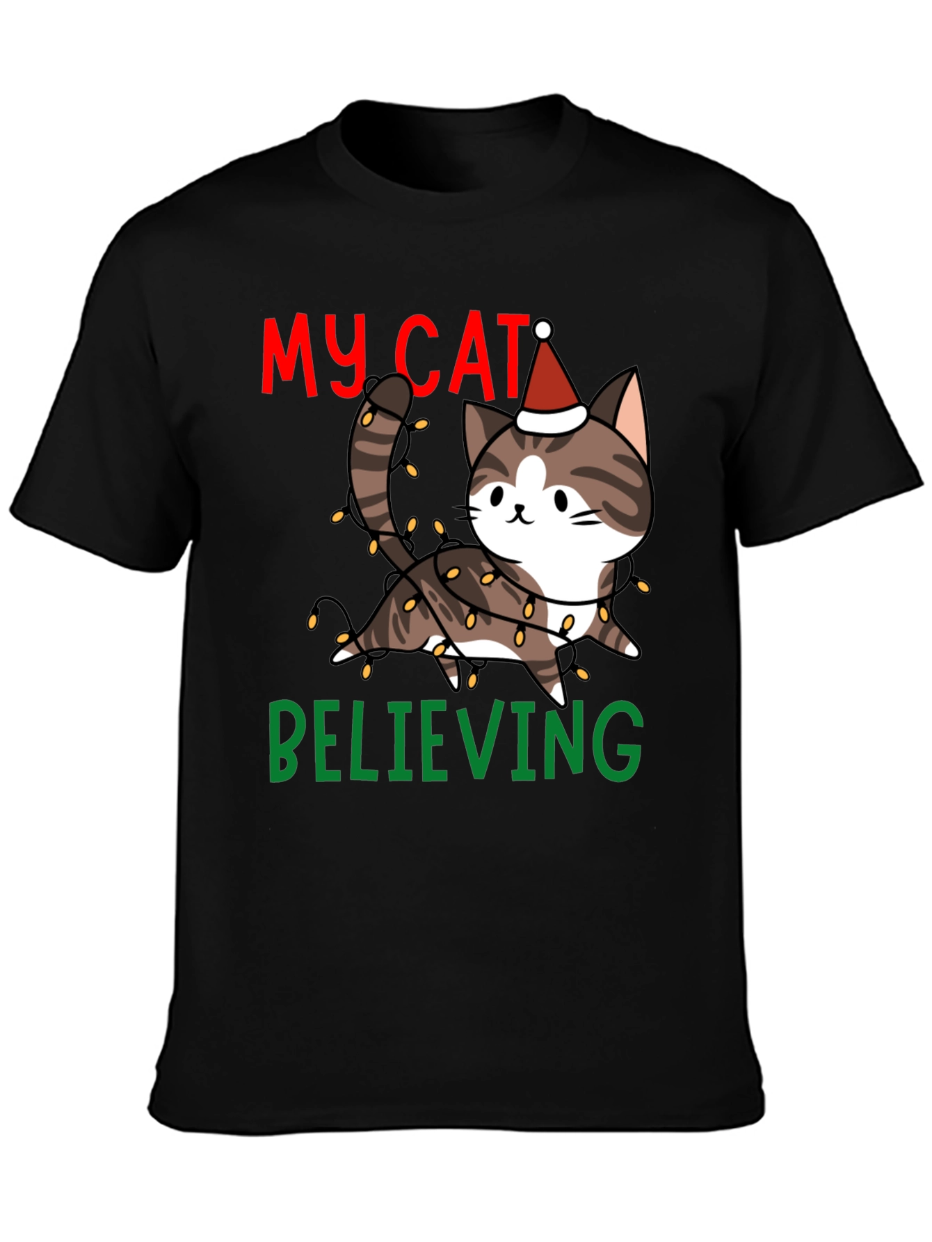 My Cat Believing Christmas T-Shirt