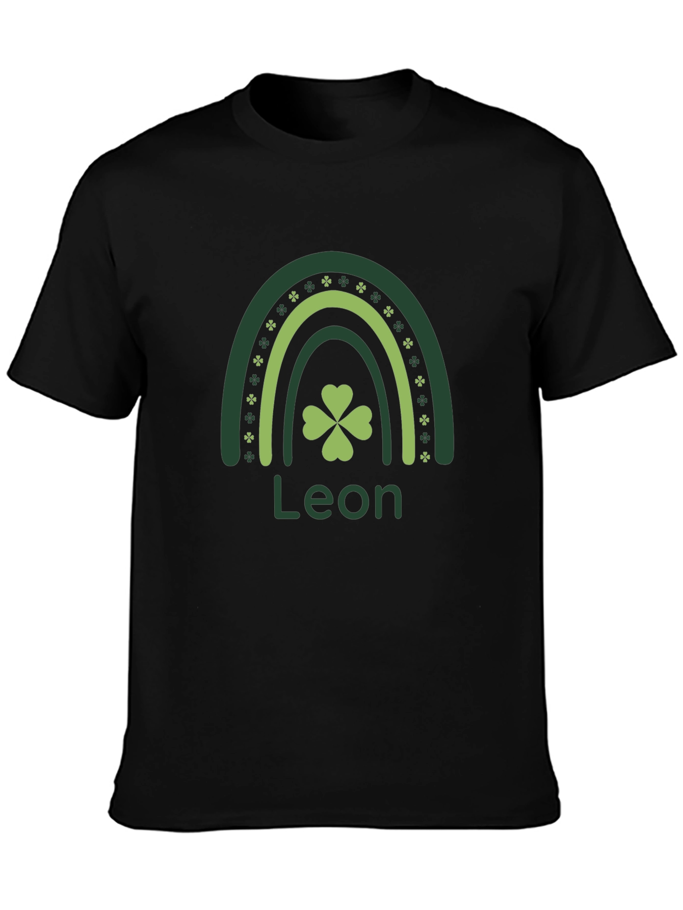 Leon St. Patricks Day Rainbow Clover T-Shirt