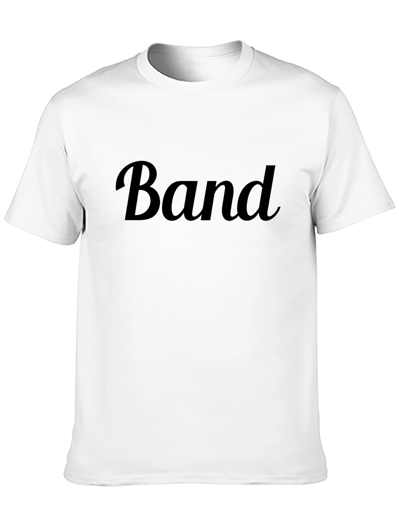 Mens Black Band Graphic T-Shirt