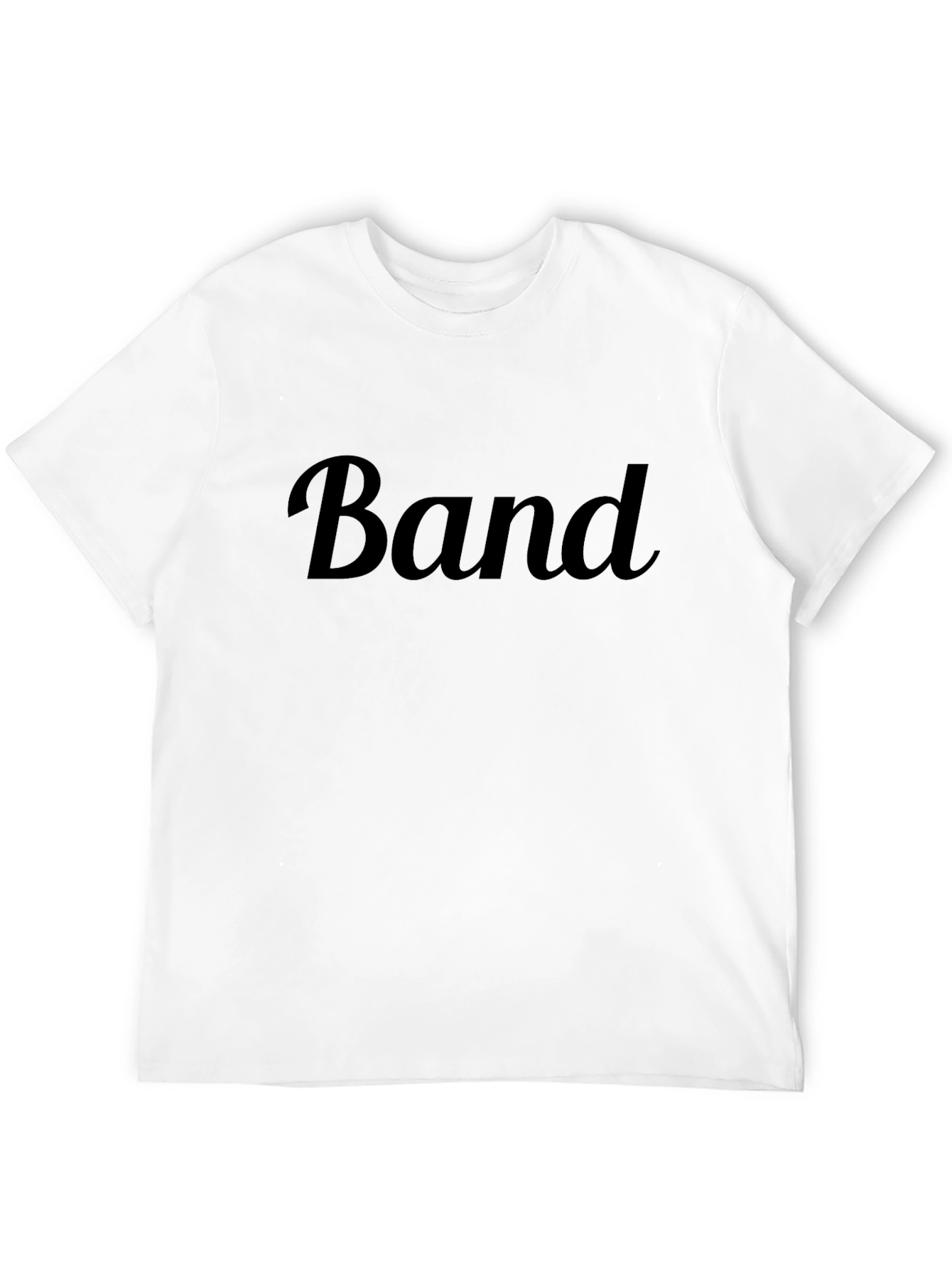 Mens Black Band Graphic T-Shirt