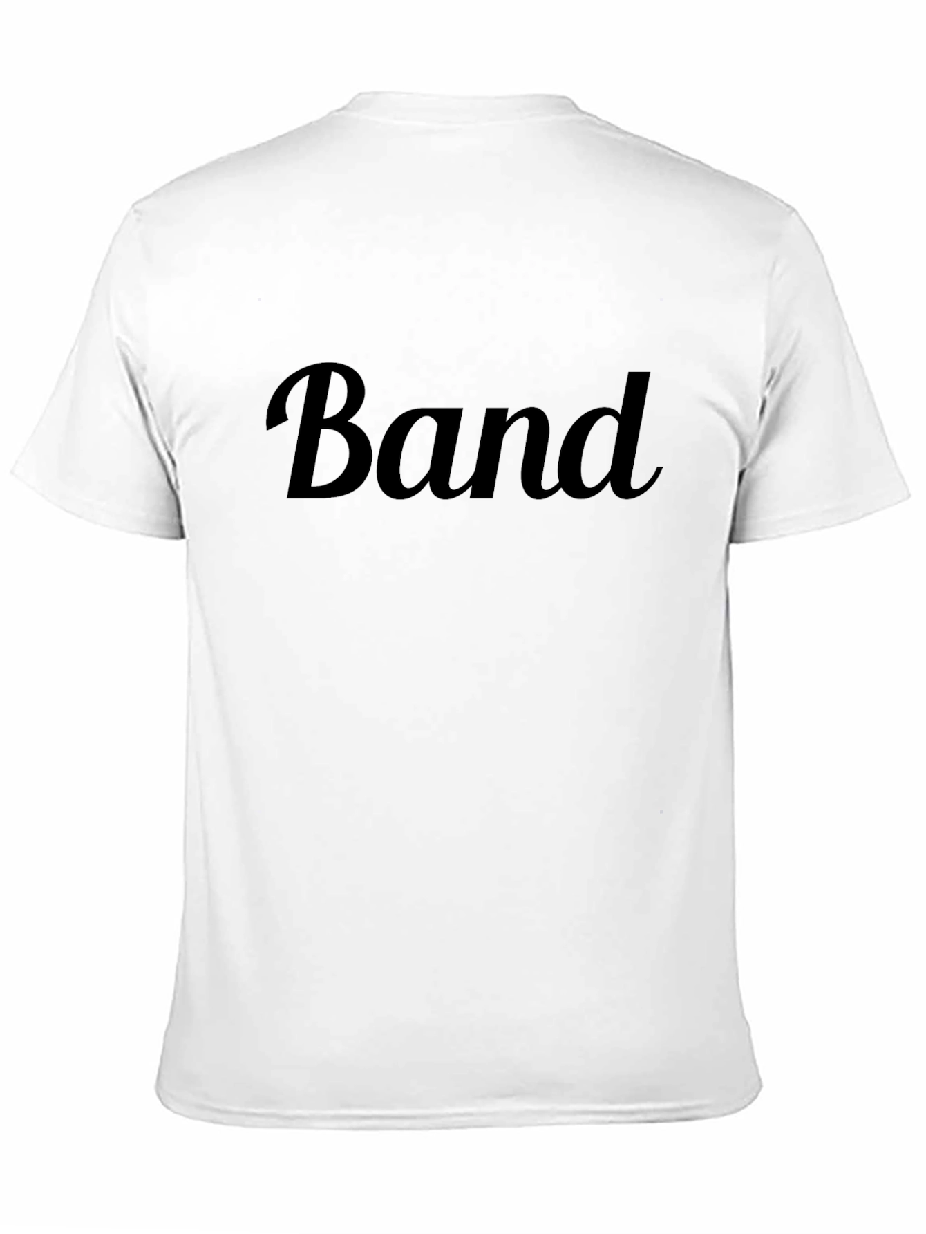 Mens Black Band Graphic T-Shirt
