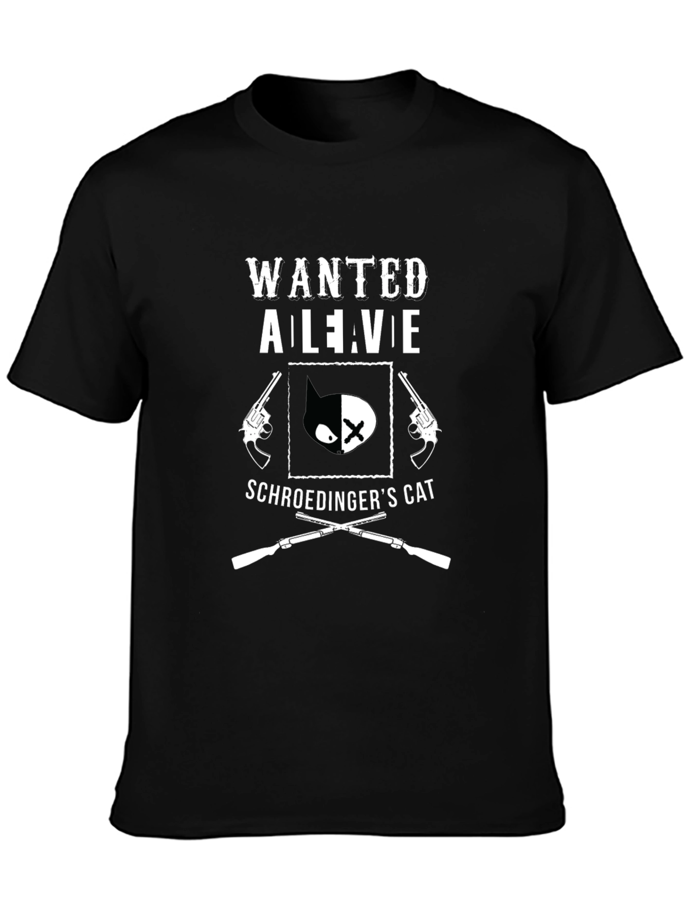 Wanted Alive Schrödingers Cat Graphic Tee