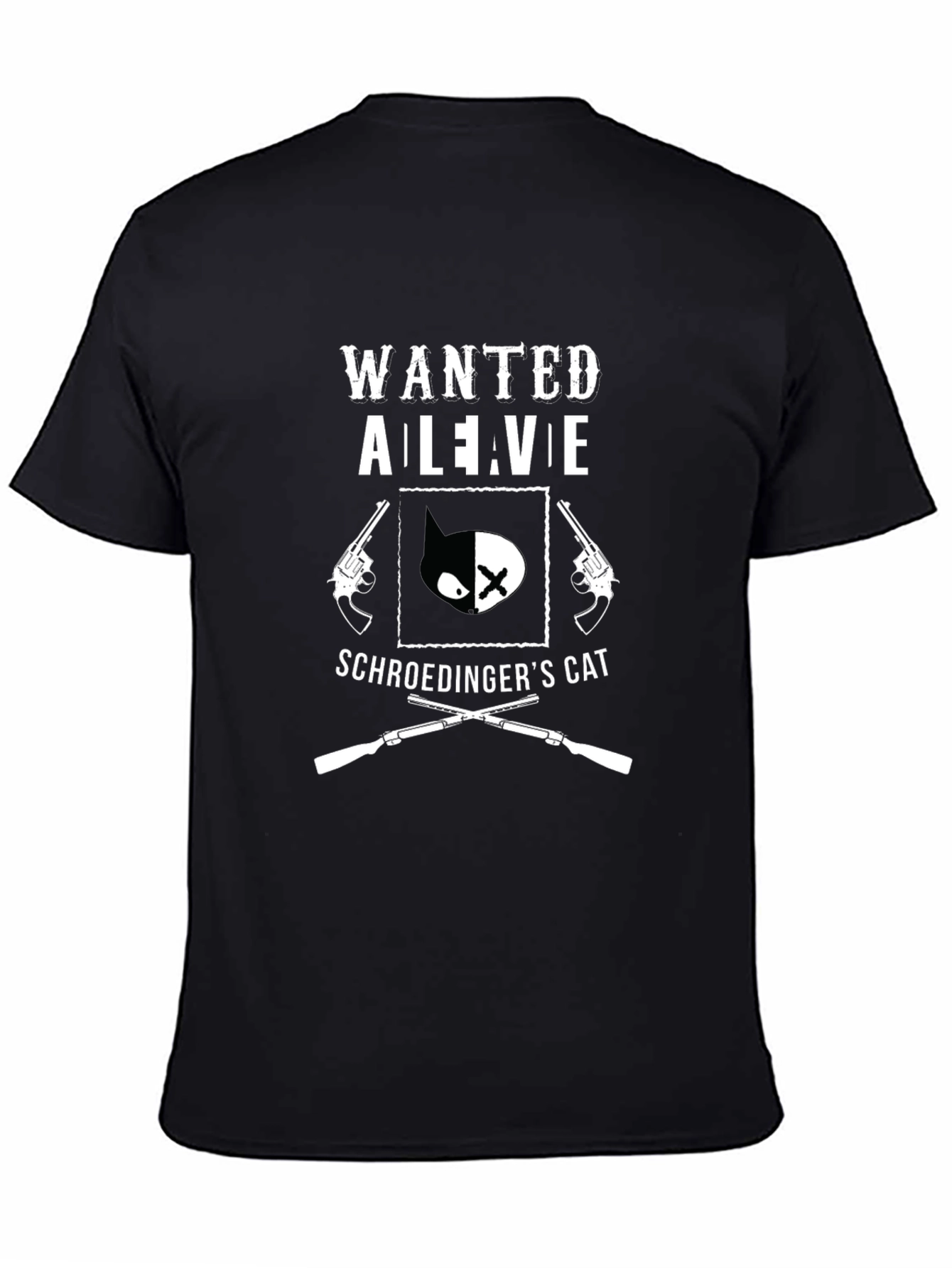 Wanted Alive Schrödingers Cat Graphic Tee