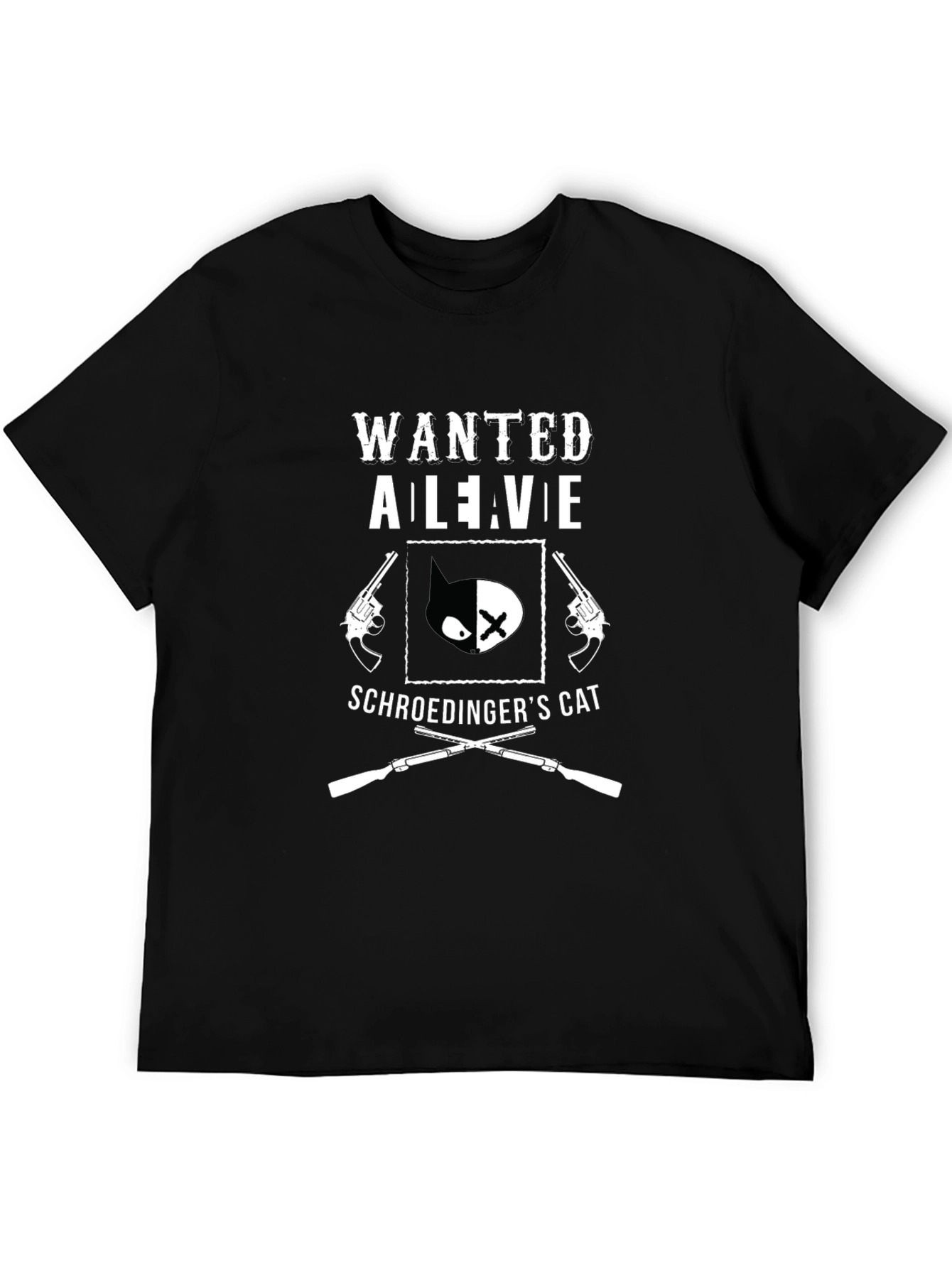 Wanted Alive Schrödingers Cat Graphic Tee