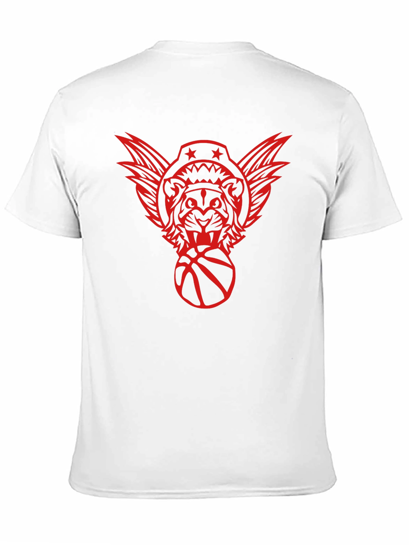 Graphic Print Tee - Tiger Basketball Design
