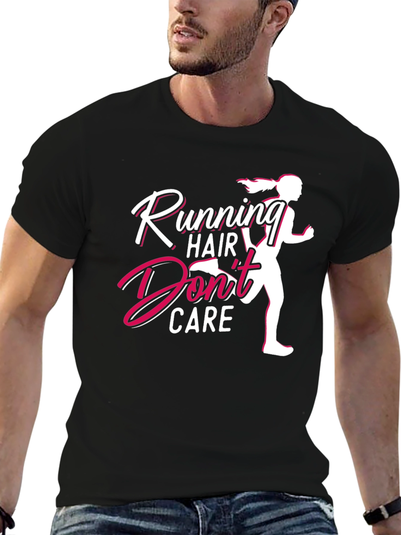 Running Hair Dont Care Graphic Tee