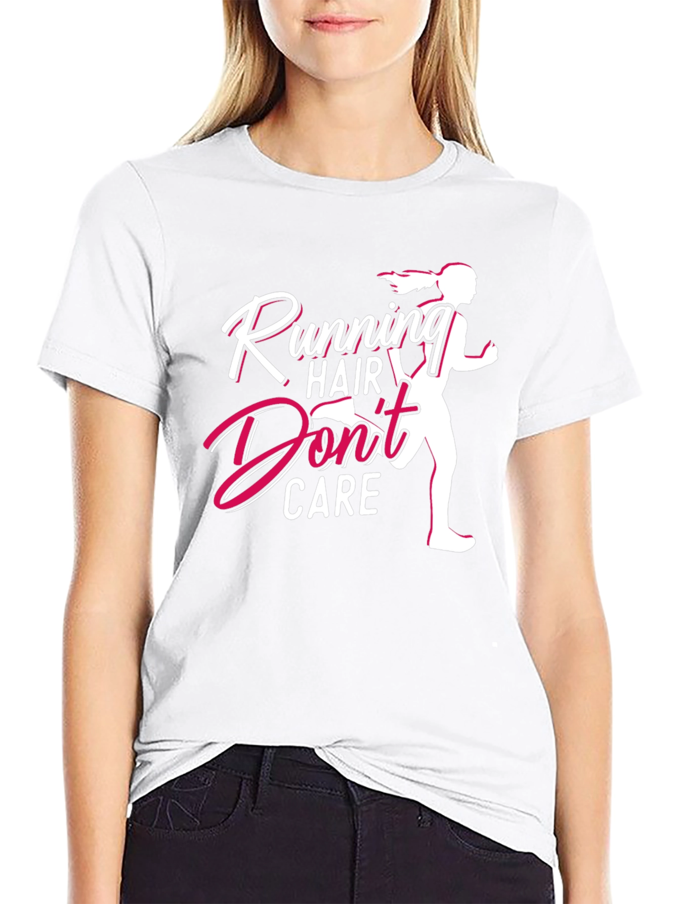 Running Hair Dont Care Graphic Tee