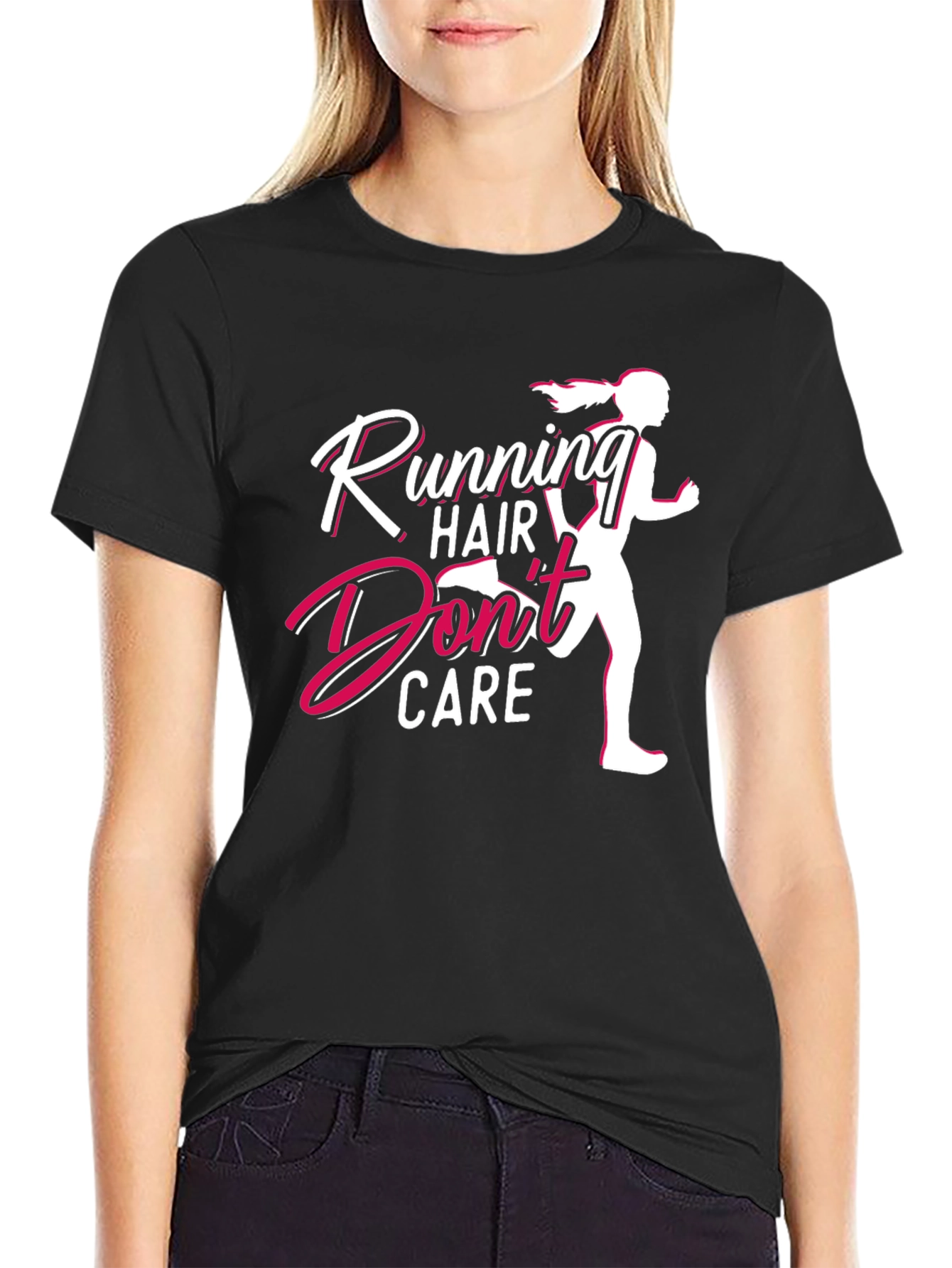 Running Hair Dont Care Graphic Tee