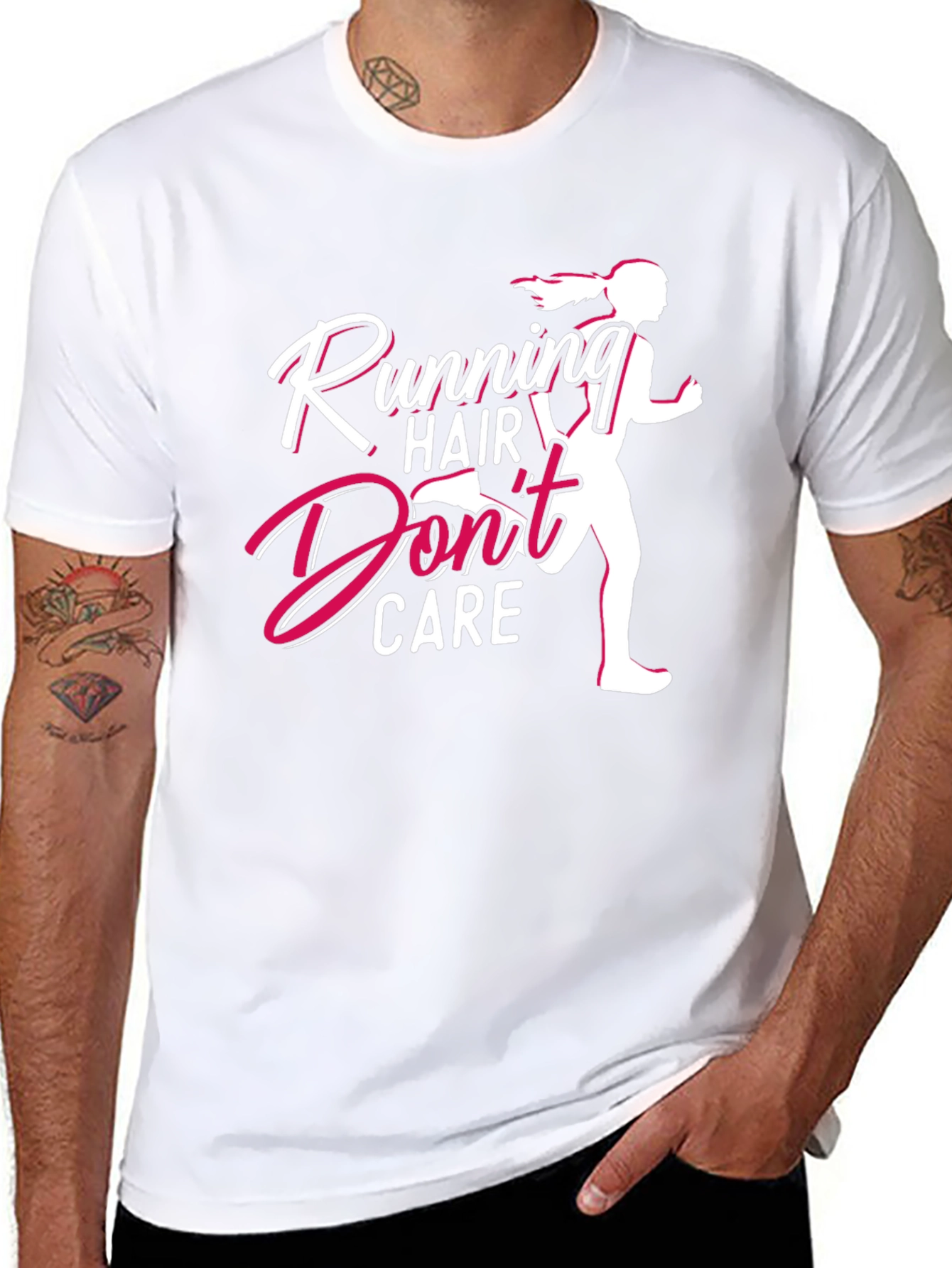 Running Hair Dont Care Graphic Tee