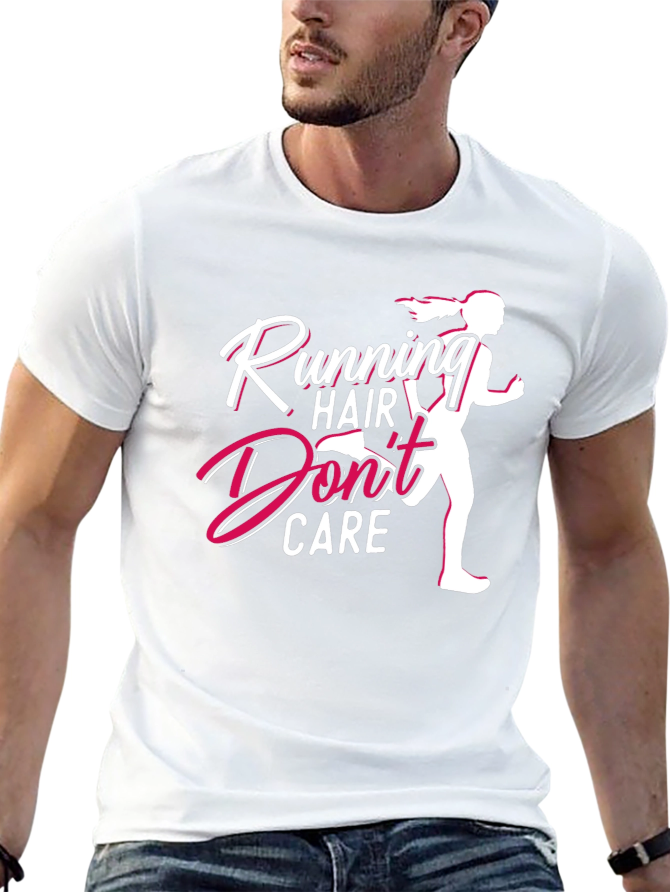 Running Hair Dont Care Graphic Tee