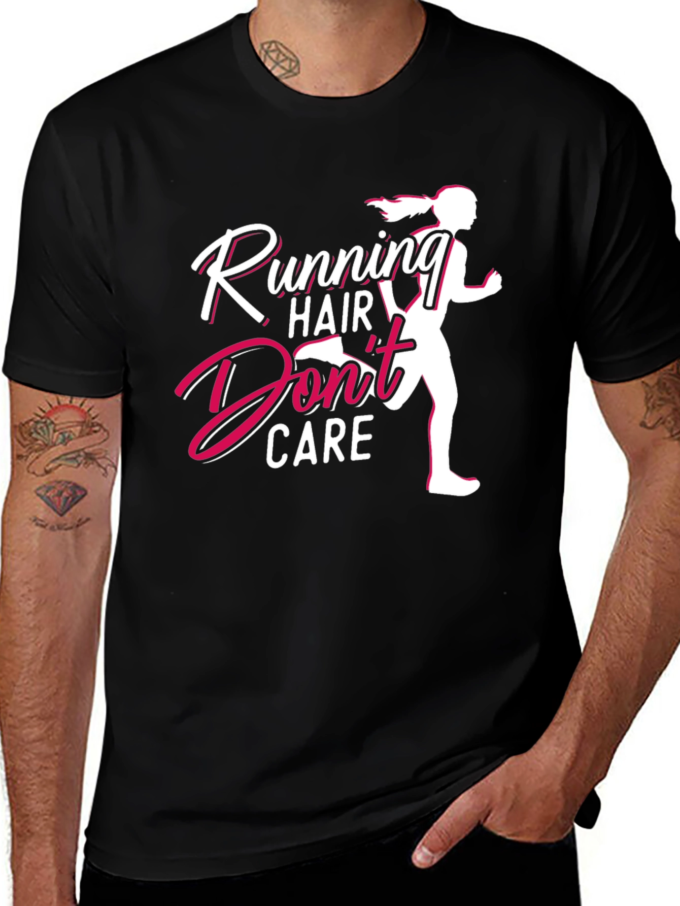 Running Hair Dont Care Graphic Tee