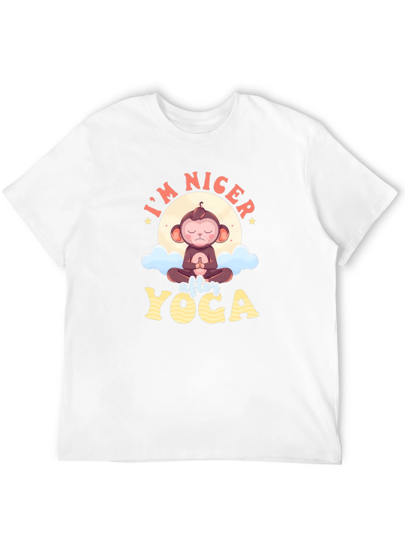 Yoga Monkey Graphic Tee - Mens Black T-Shirt