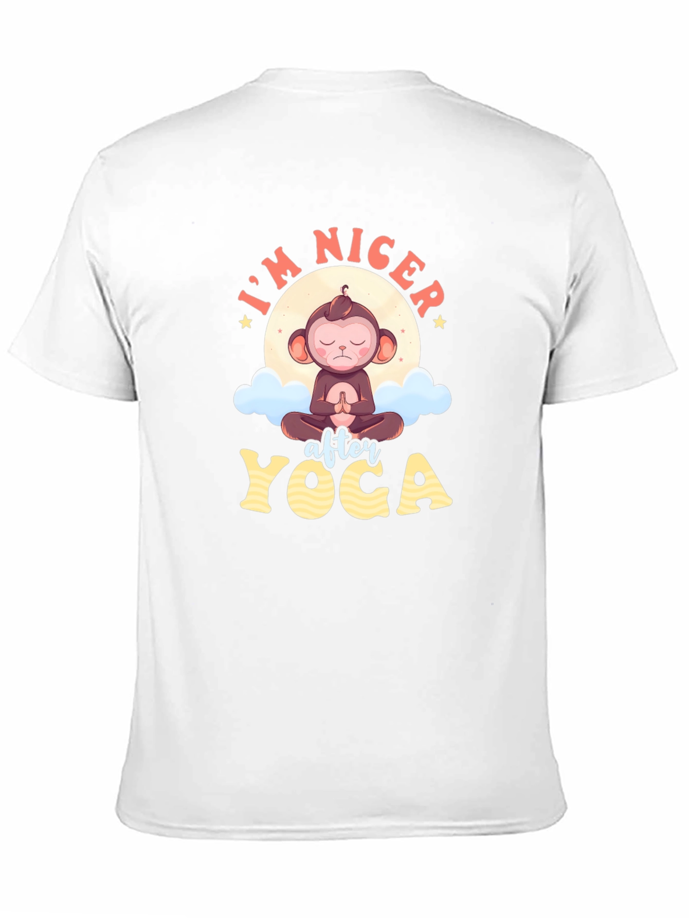 Yoga Monkey Graphic Tee - Mens Black T-Shirt