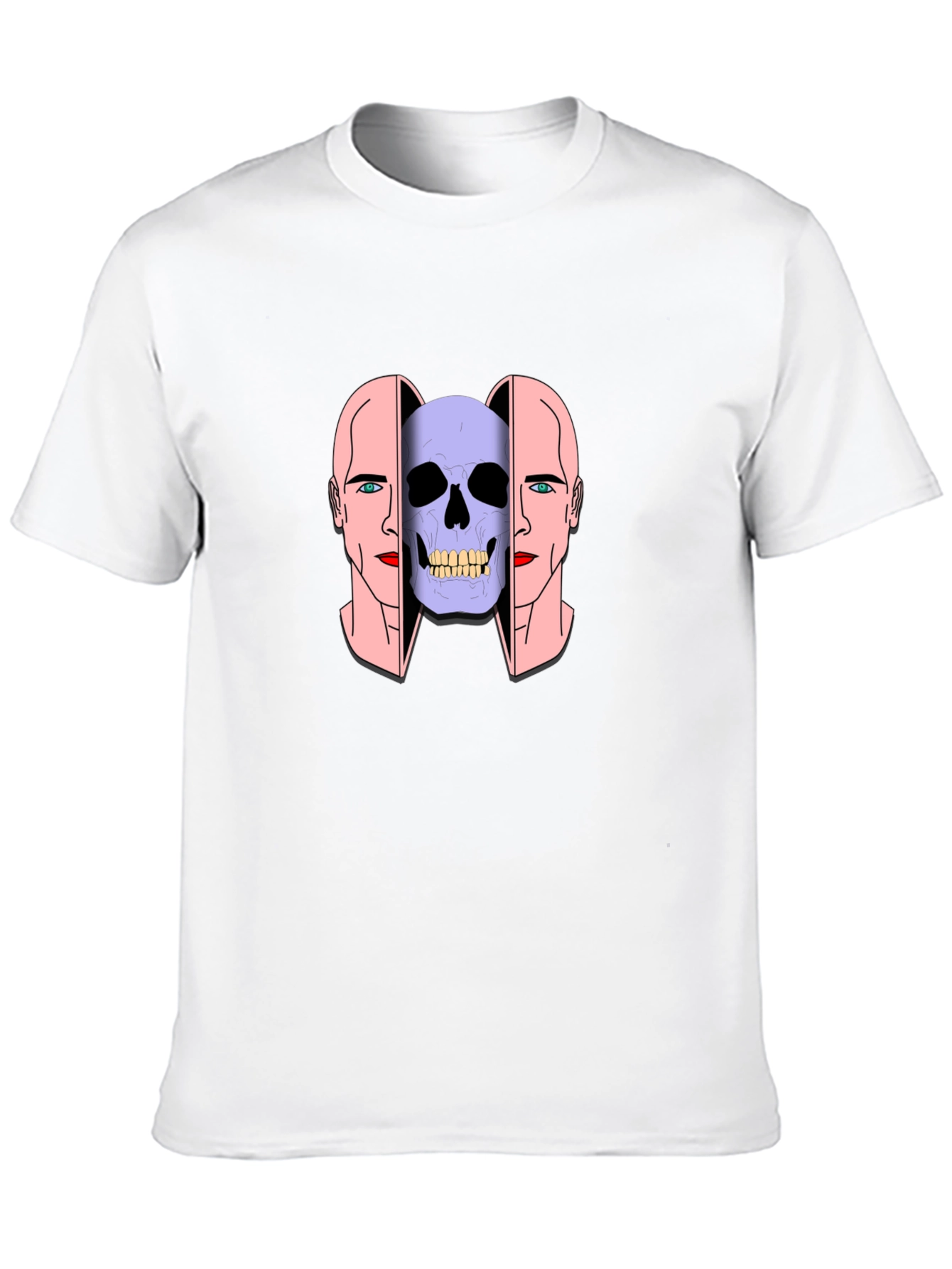Skull Head Graphic Tee - Unisex Black T-Shirt
