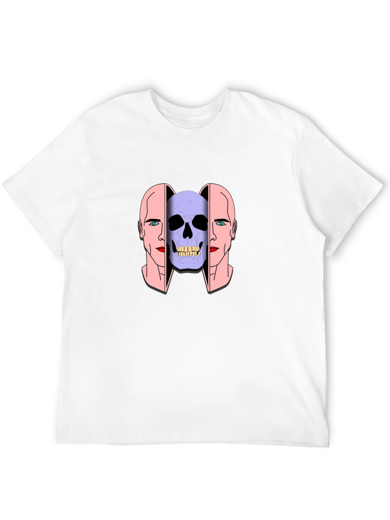 Skull Head Graphic Tee - Unisex Black T-Shirt