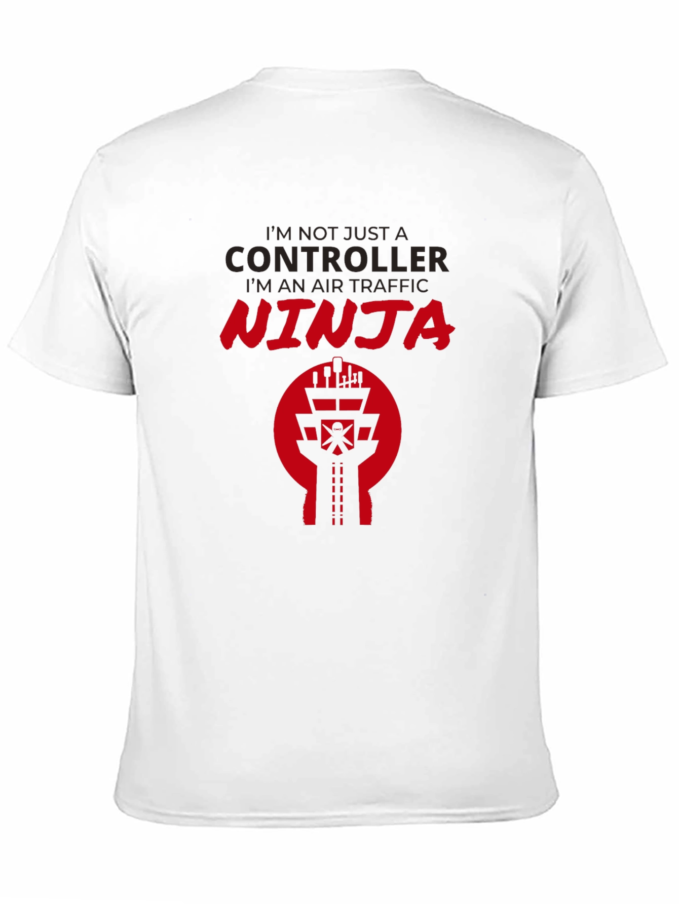 Air Traffic Controller Ninja Black T-Shirt