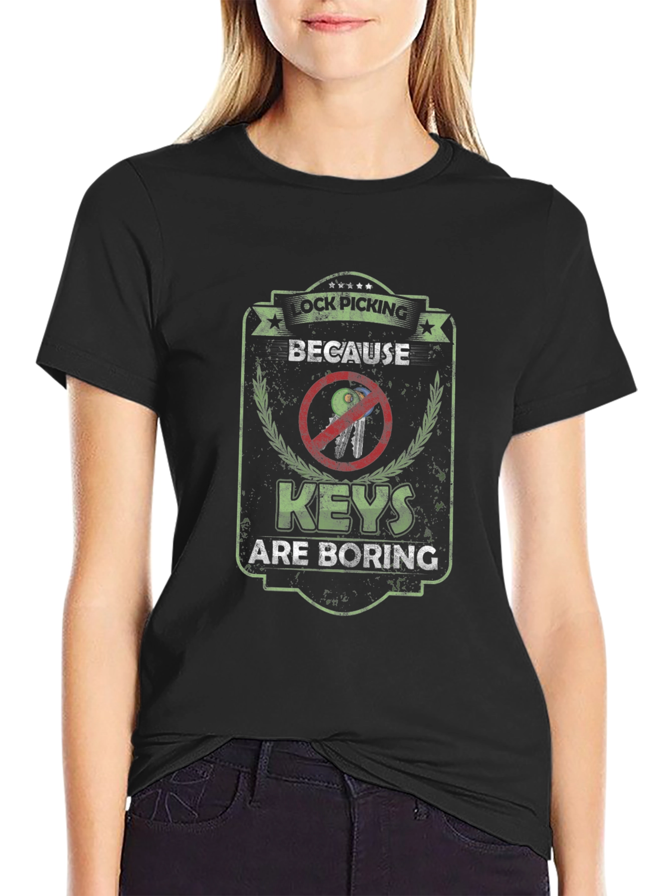Lock Picking T-Shirt - Because Keys are Boring
